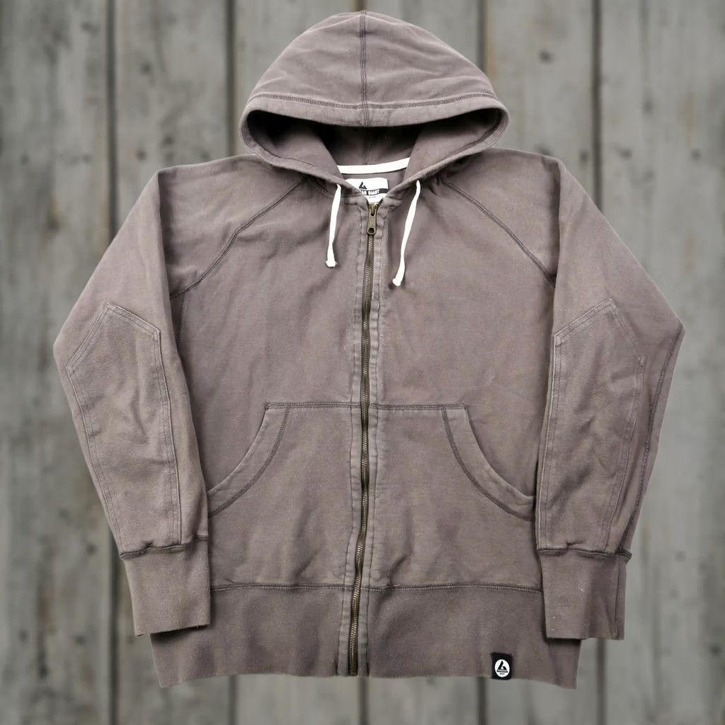 Vintage VINTAGE American Giant Hoodie Mens M Gray USA Made Full Zip Heavyweight Cotton Fleece Sweatshirt USA Theme Mens Size US M / EU 48-50 / 2 - 1 Thumbnail