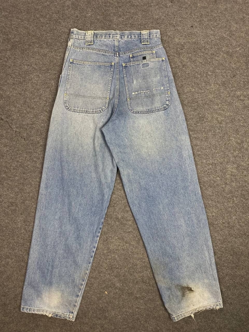 JNCO vintage 90s barrel rool nyc baggy denim nice design Size US 31 - 1 Thumbnail