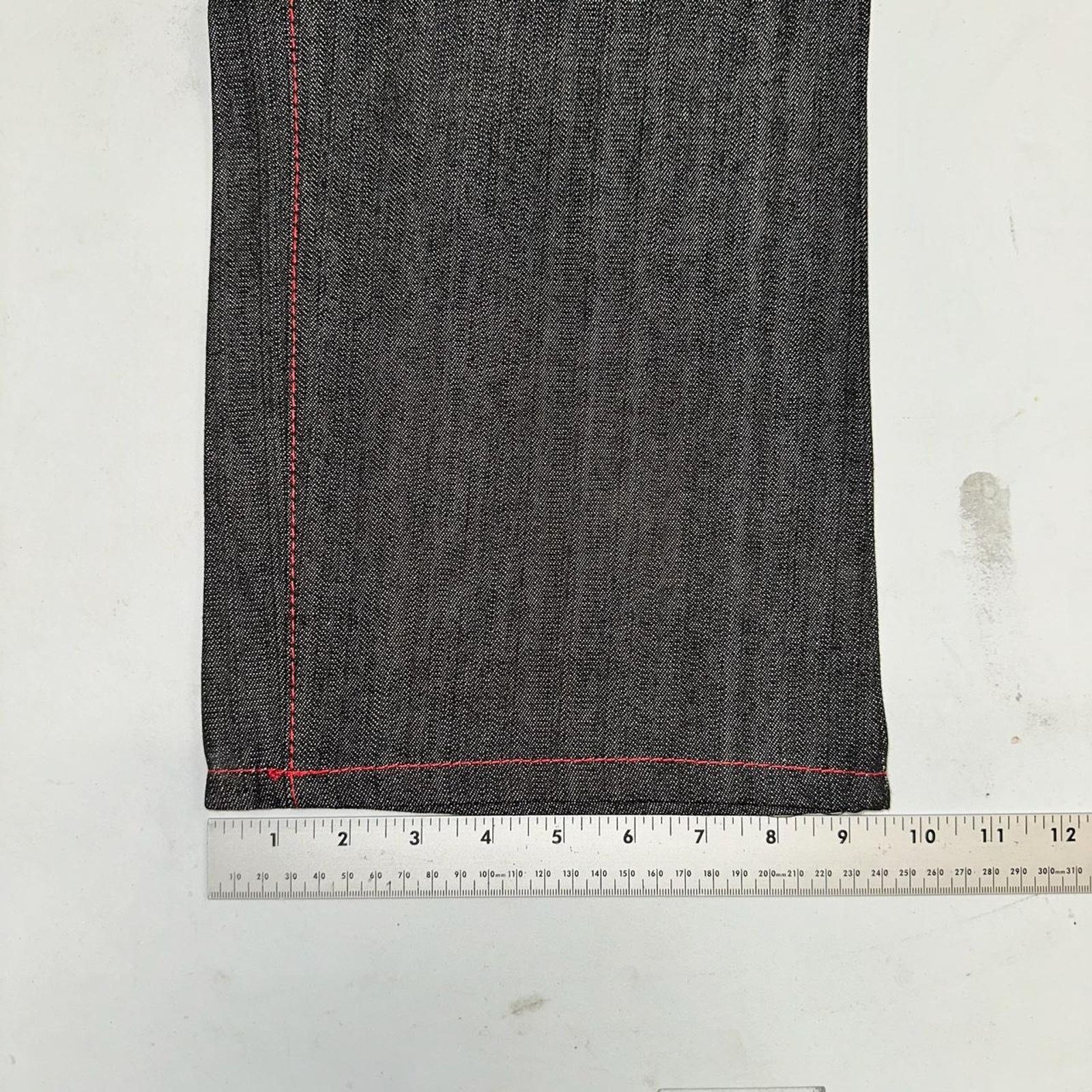 Vintage Vintage baggy y2k noiz black raw denim embroidered Size US 34 / EU 50 - 6 Thumbnail