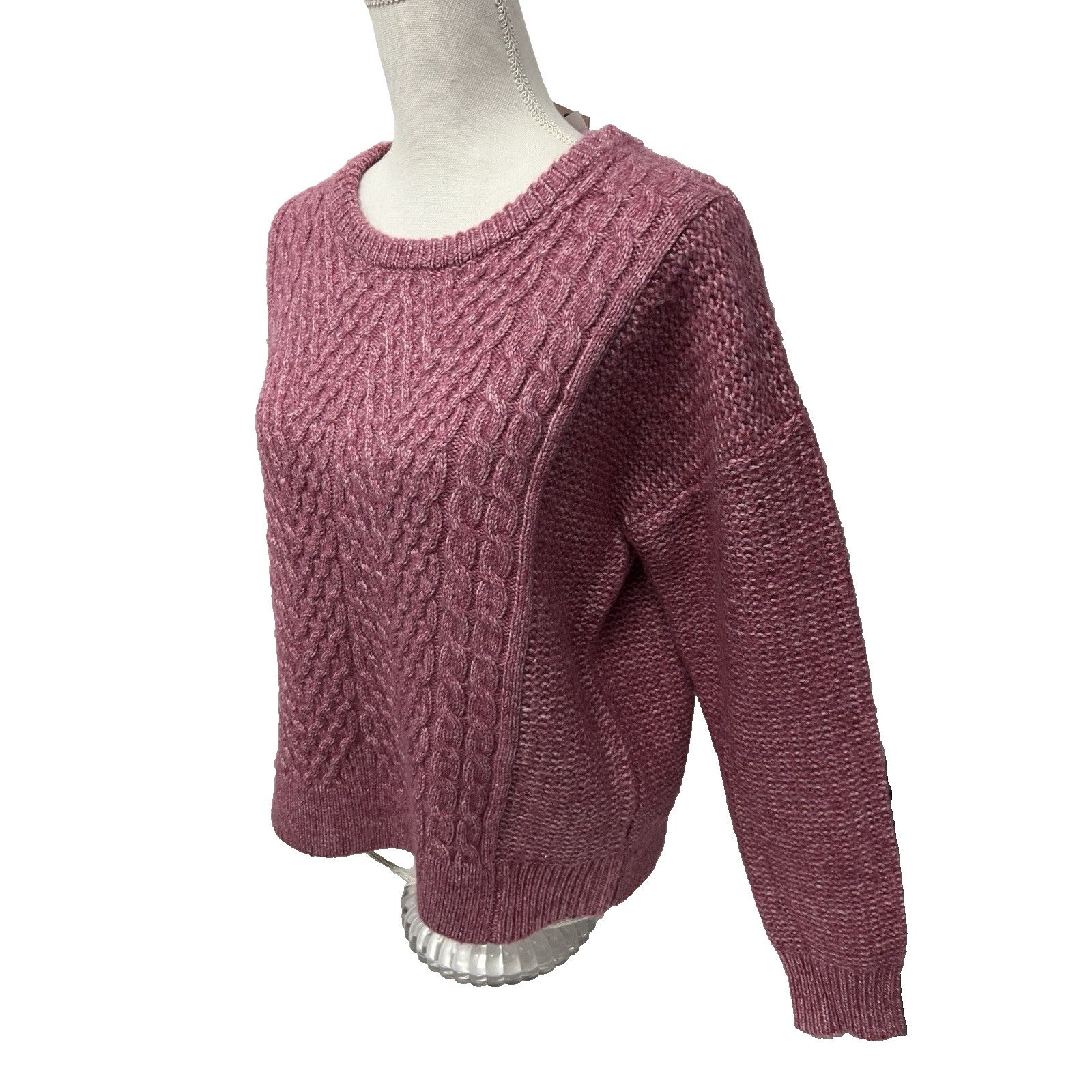 Other Philosophy Chunky Cable Knit Pink Pullover Sweater Medium Size M / US 6-8 / IT 42-44 - 1 Thumbnail
