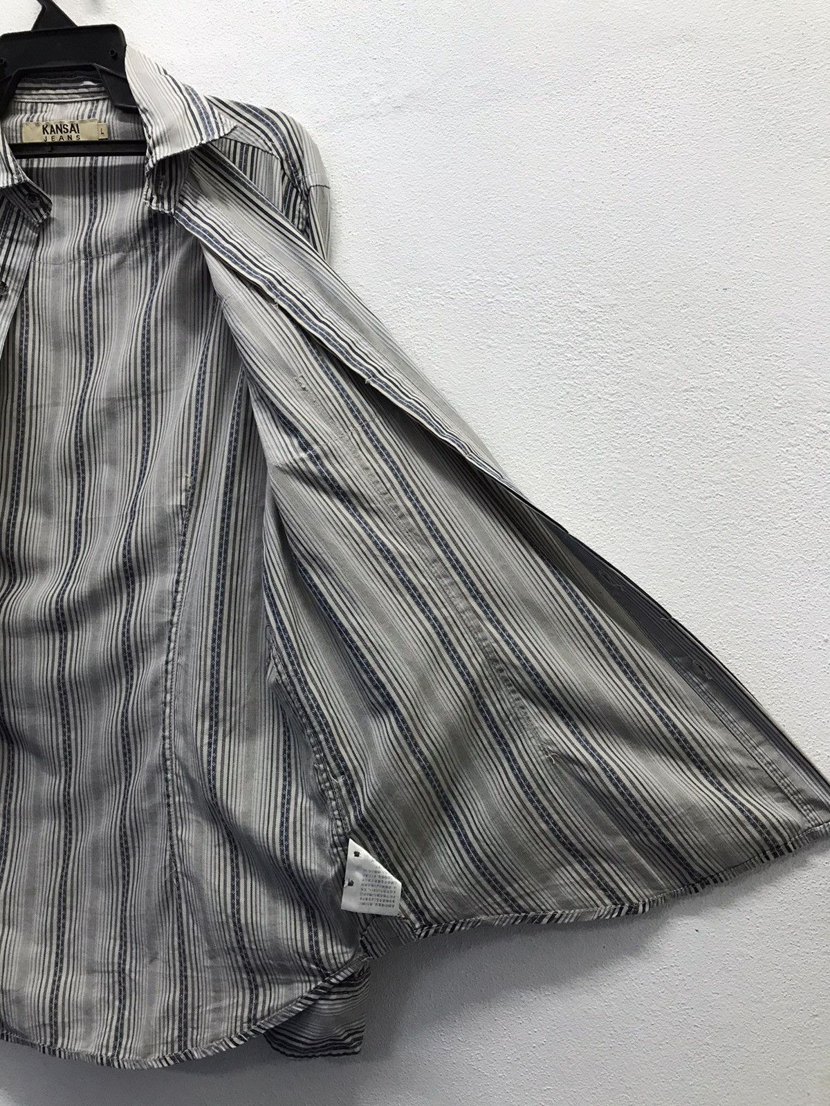 Kansai Yamamoto × Vintage Vintage Kansai Jeans Long Sleeve Shirt Button Up Size US L / EU 52-54 / 3 - 9 Thumbnail