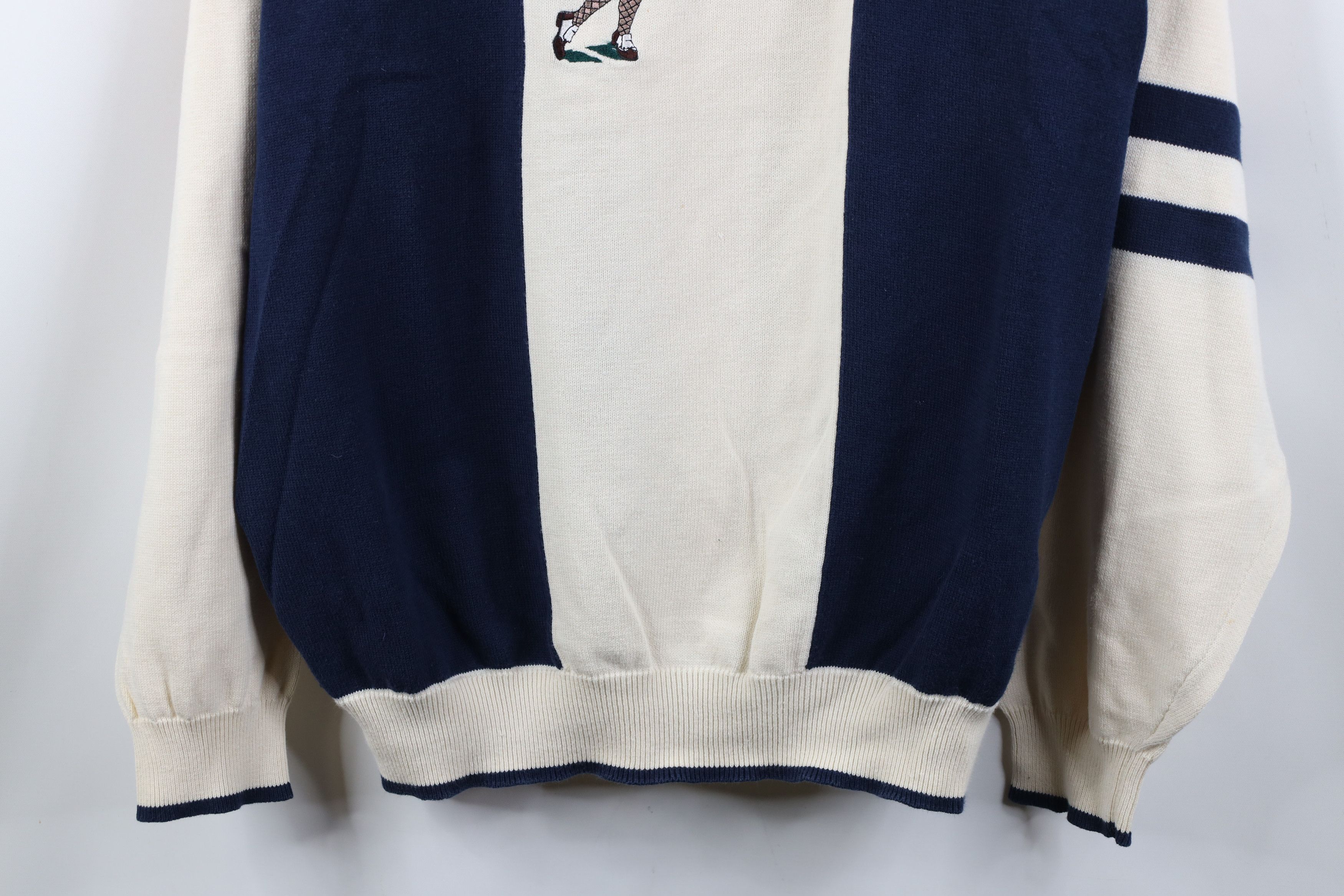 Vintage Vintage 90s Streetwear Golf Golfing Knit Crewneck Sweater Size US XL / EU 56 / 4 - 3 Thumbnail