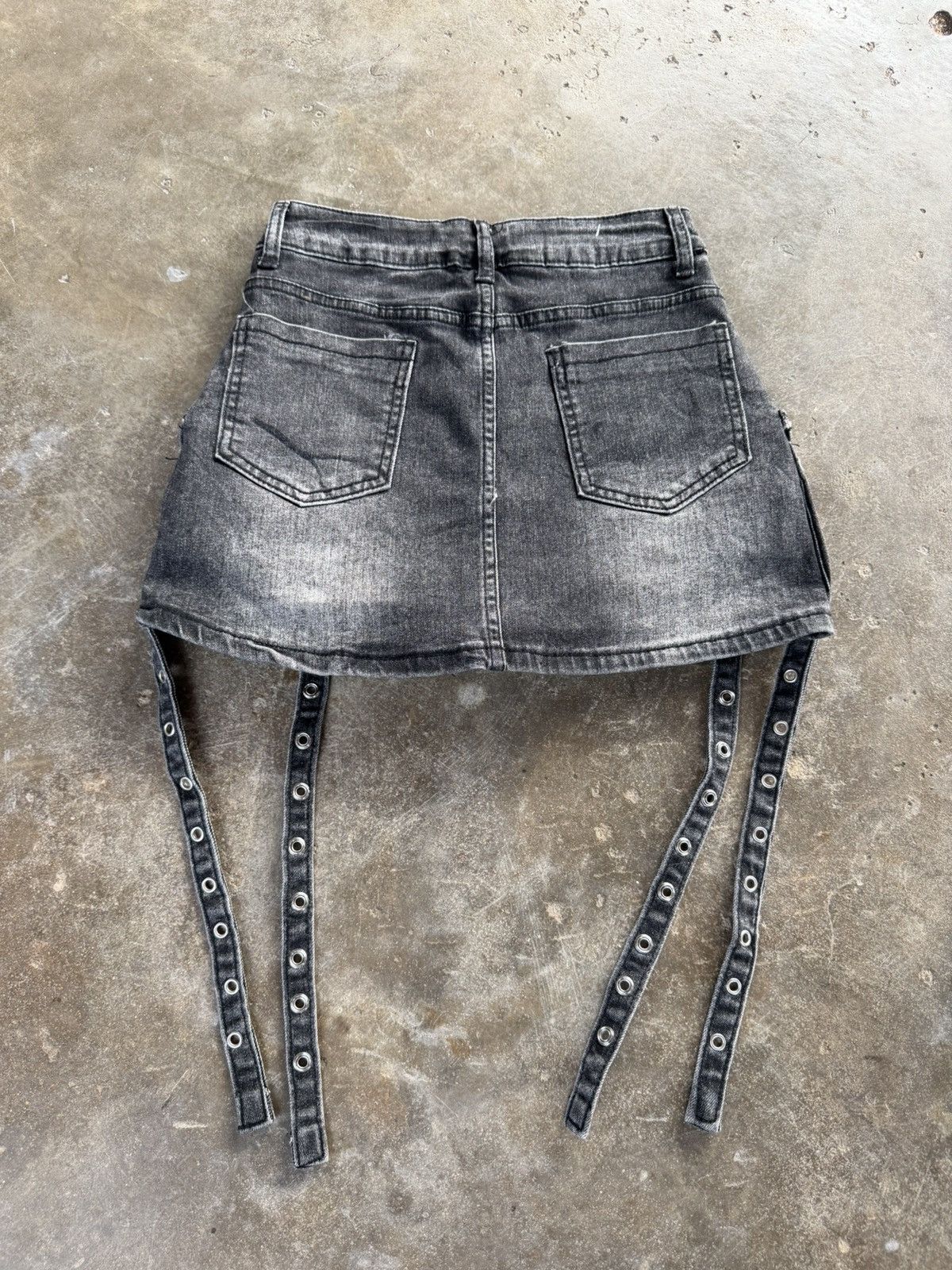 Seditionaries Seditionaries Style Denim Strap Skirt Punk Bondage Skirt Size 24" / US 00 / IT 34 - 10 Thumbnail