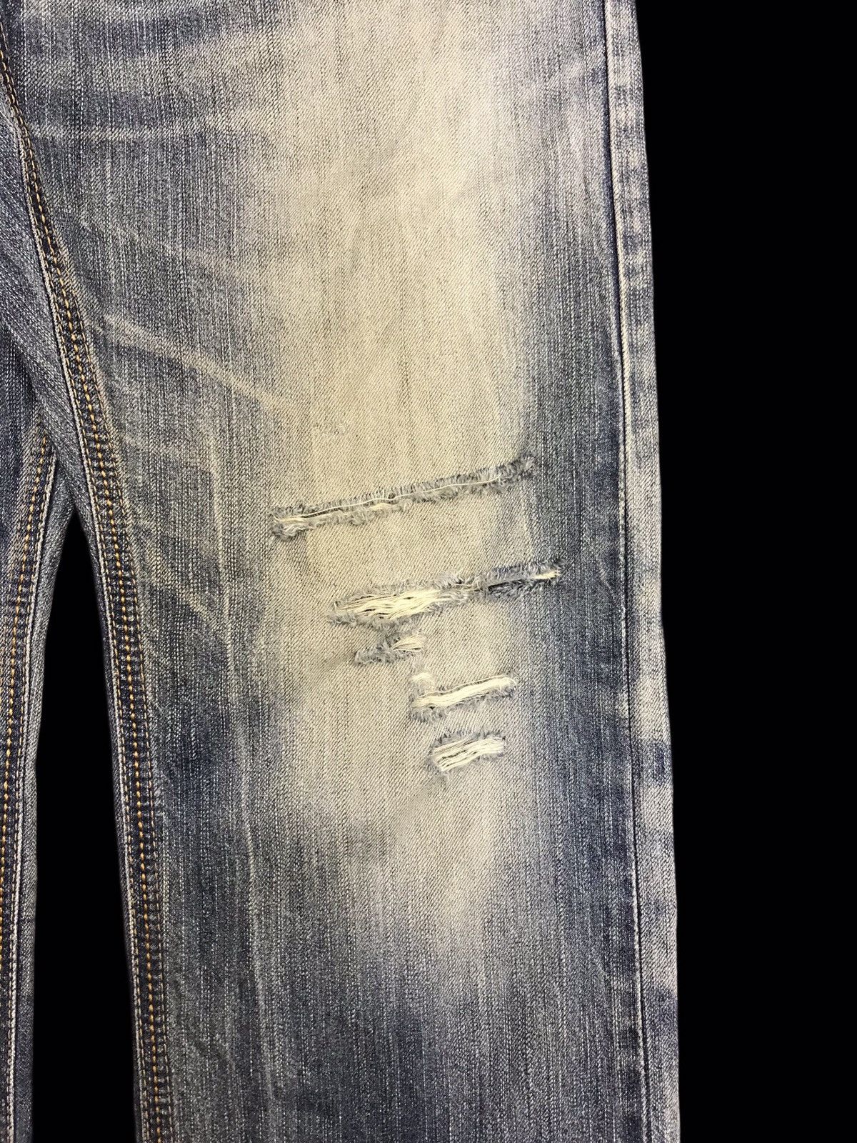 Edwin 💥EDWIN 435XVS STONE WASH DISTRESSED DENIM F342 Size US 31 - 5 Thumbnail