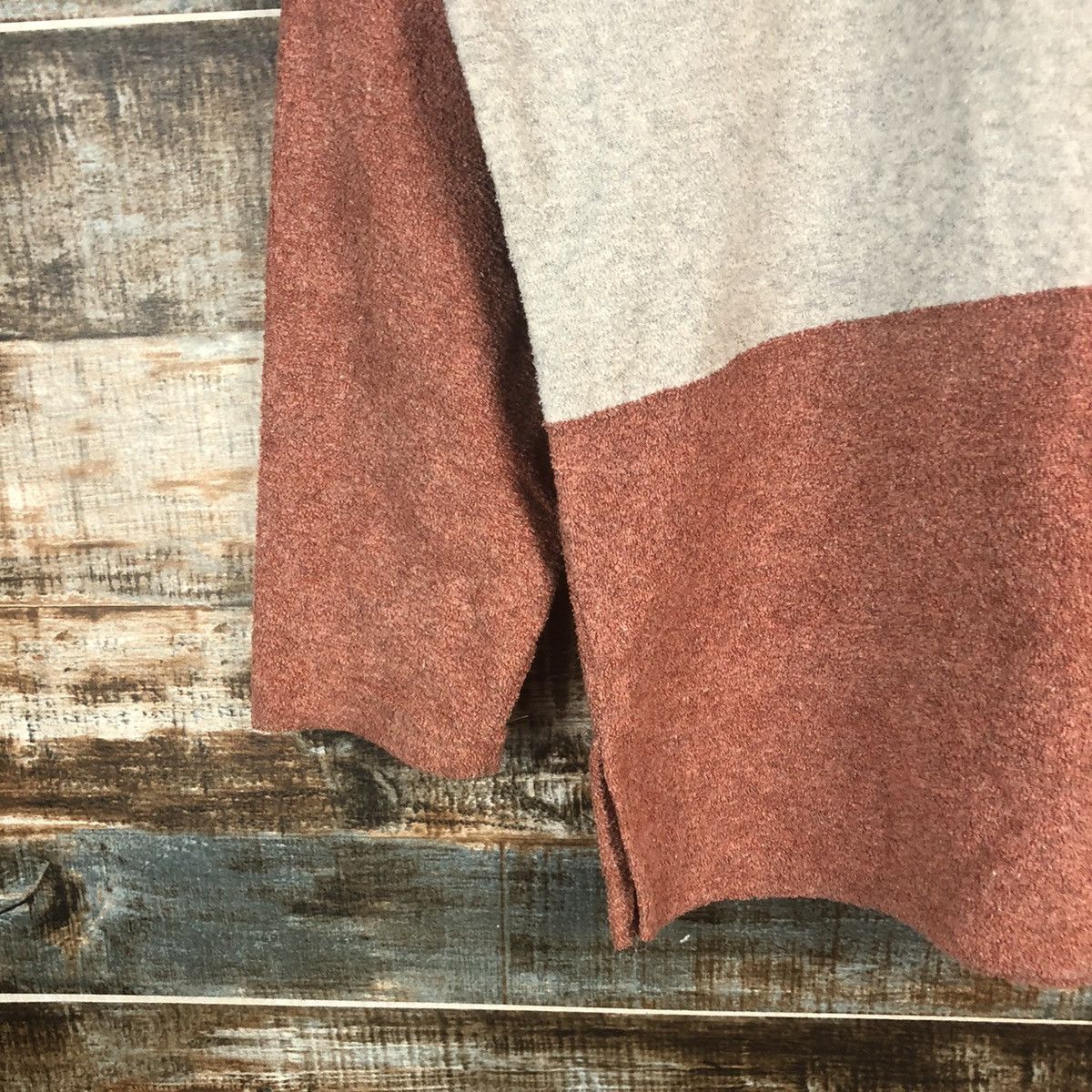 Homespun Knitwear × Japanese Brand × OVER THE STRiPES Messange Board Stripe Browm Knitwear #A2268 Size M / US 6-8 / IT 42-44 - 7 Thumbnail