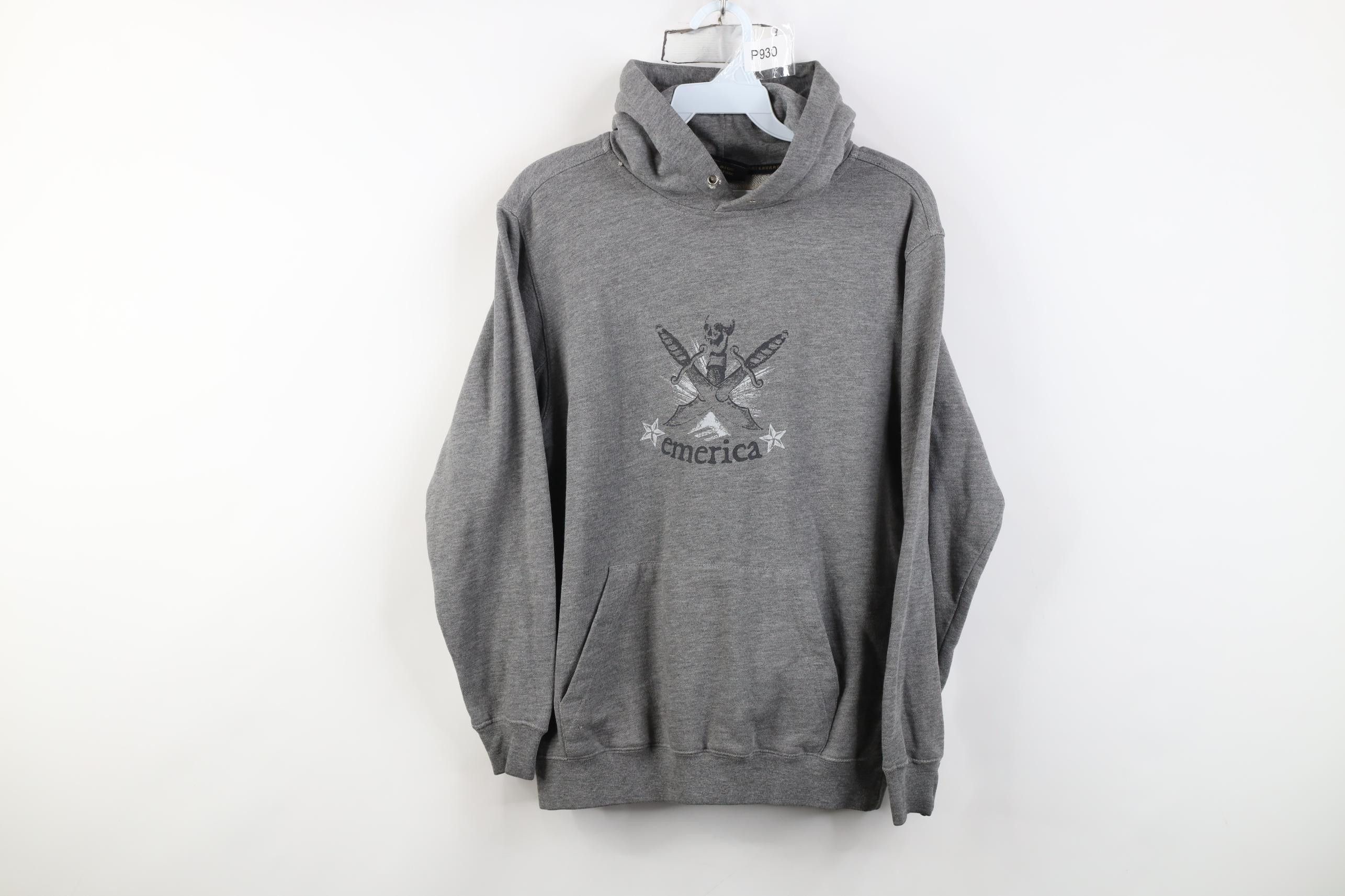 Emerica Vintage 90s Y2K Emerica Skateboarding Skull Sword Hoodie Size S / US 4 / IT 40 - 1 Thumbnail