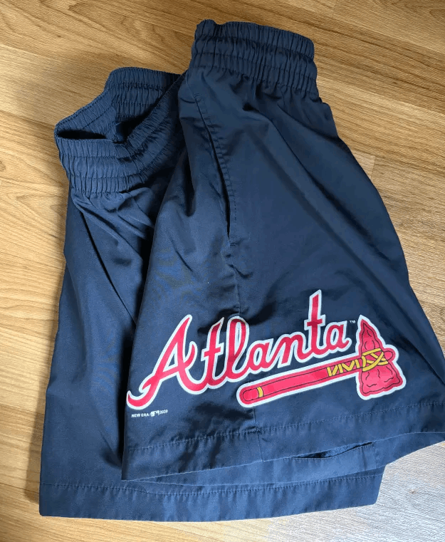 Eric Emanuel × MLB Eric Emanuel EE Basic/Core Atlanta Braves New Era MLB Shorts Size US 30 / EU 46 - 5 Thumbnail