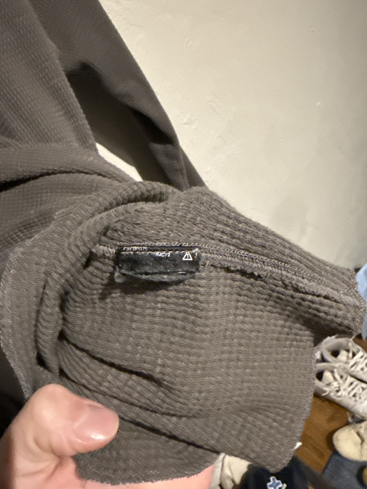 RRL Ralph Lauren Vintage RRL Waffle Knit Grey Long Sleeve Size US M / EU 48-50 / 2 - 5 Thumbnail