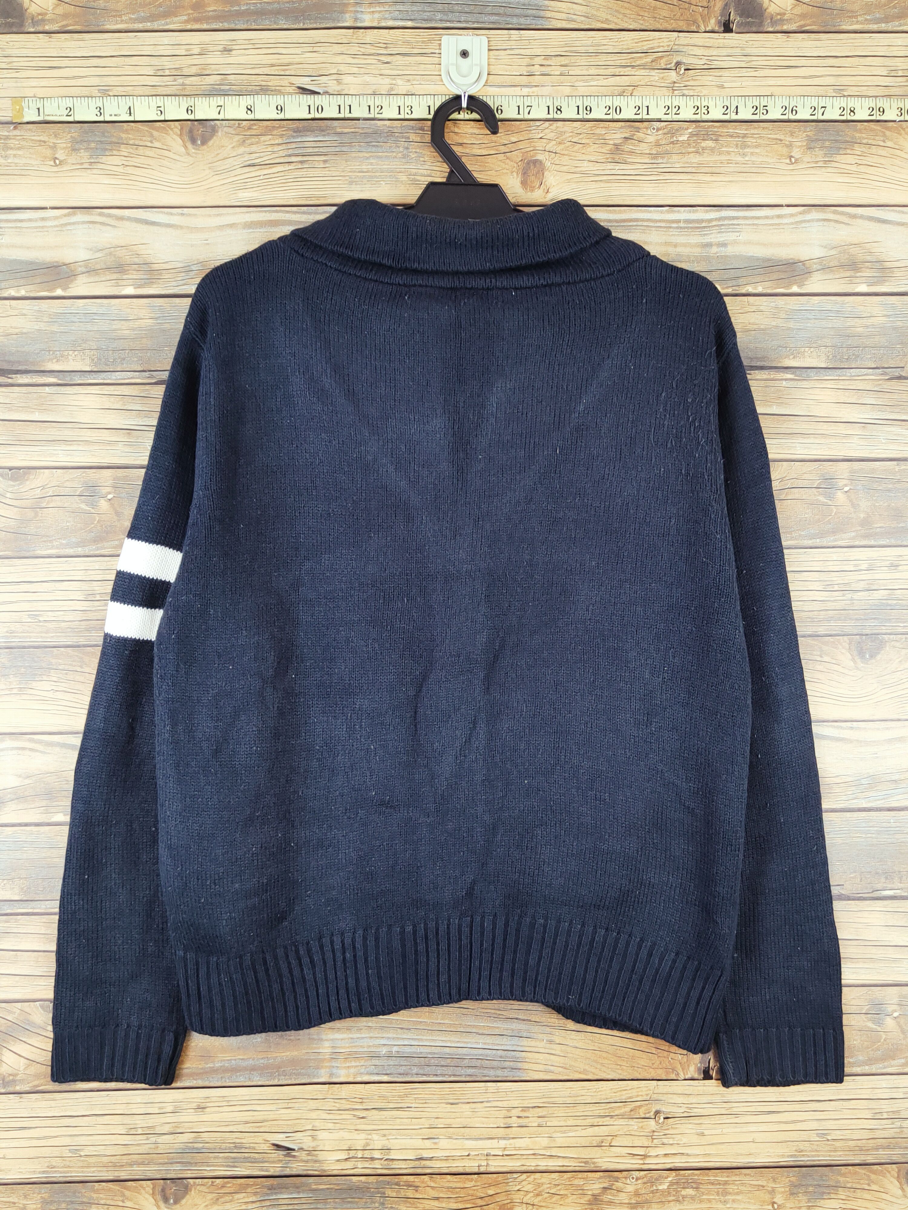 Homespun Knitwear × Japanese Brand Sorridere Navy Knitwear Cardigan #W983 Size US M / EU 48-50 / 2 - 7 Thumbnail
