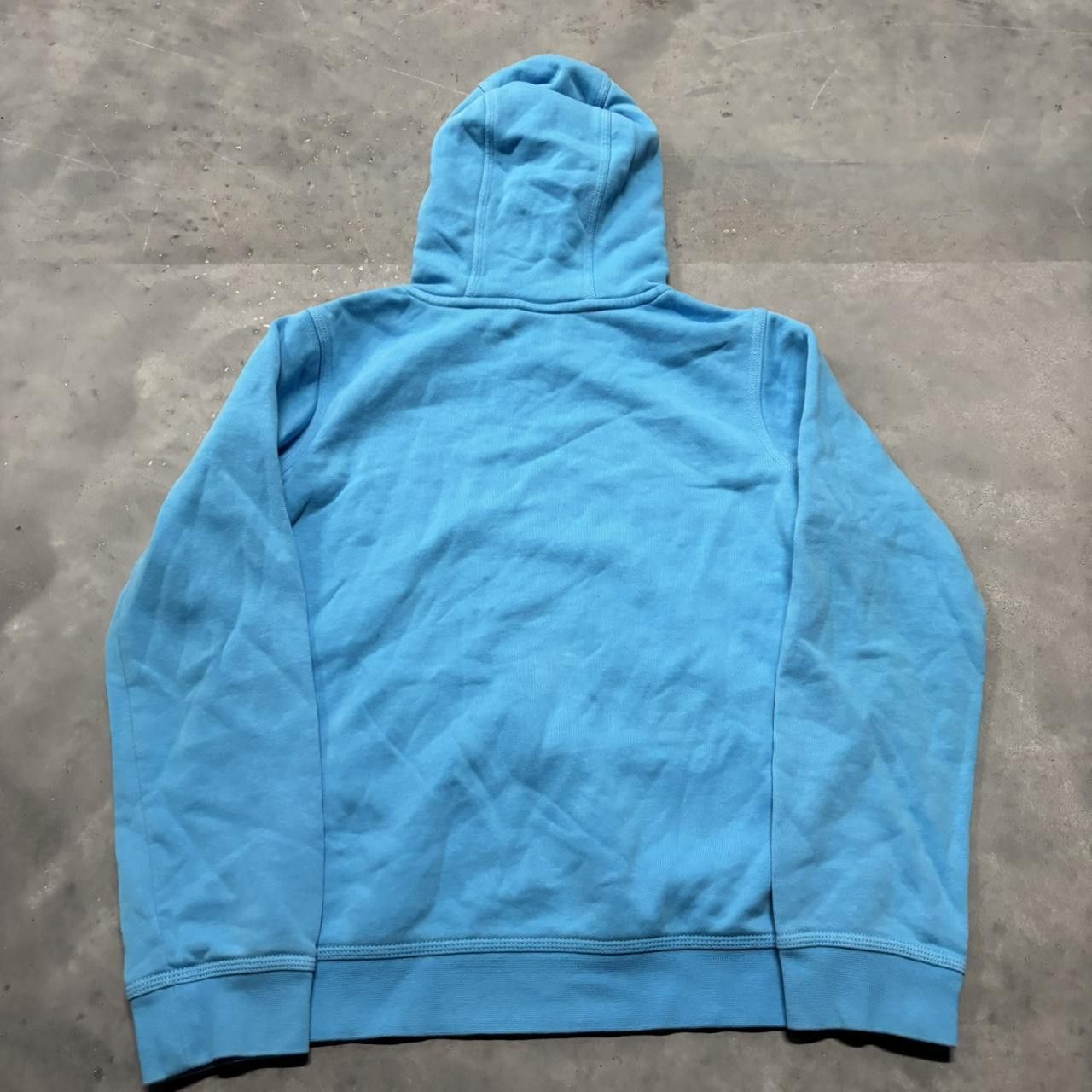 Nike × Vintage Crazy Vintage Y2K/2000s Light Blue Nike Streetwear Hoodie! Size S / US 4 / IT 40 - 7 Thumbnail