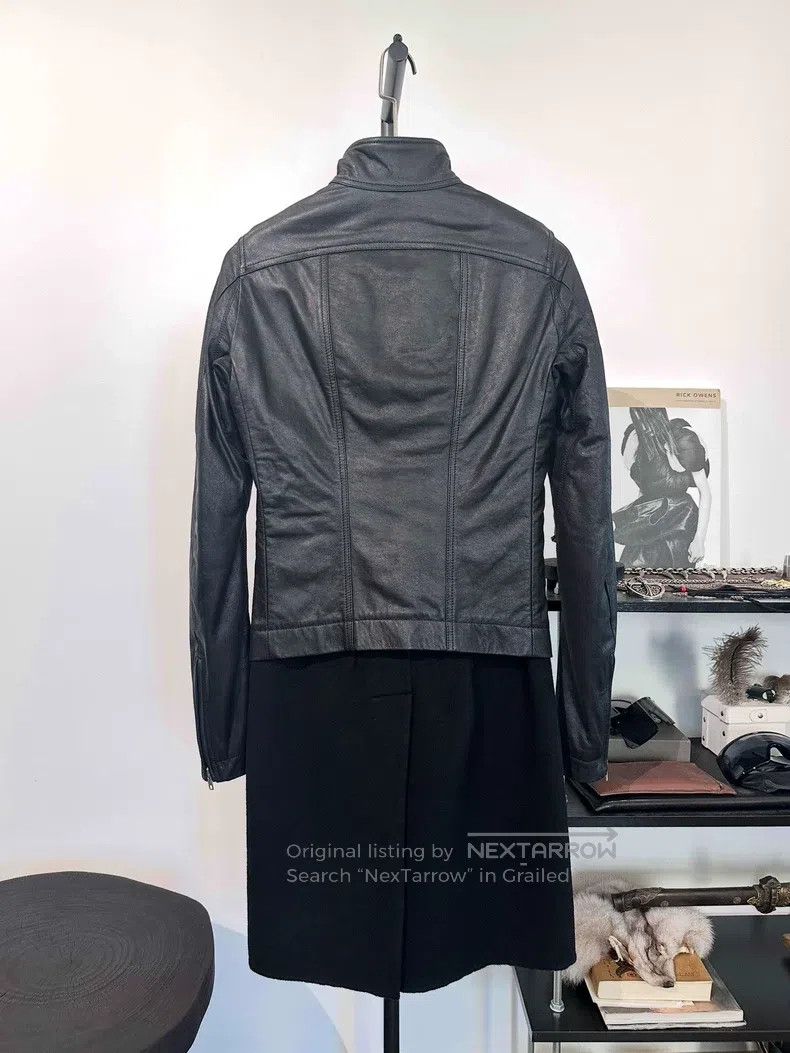 Rick Owens Rick Owens Cowhide and Wool Patchwork Mid-Length Wool Coat Size US S / EU 44-46 / 1 - 2 Thumbnail