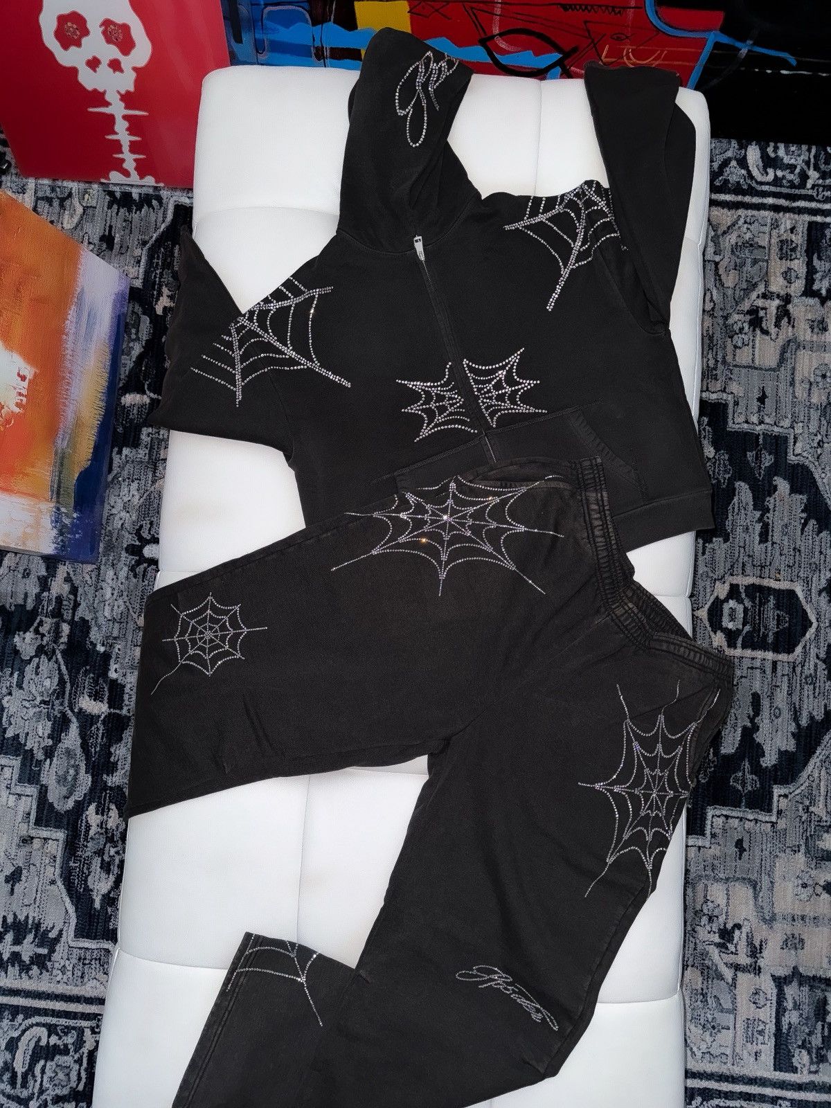 Sp5der WEB sweatsuit LARGE Size US L / EU 52-54 / 3 - 1 Thumbnail