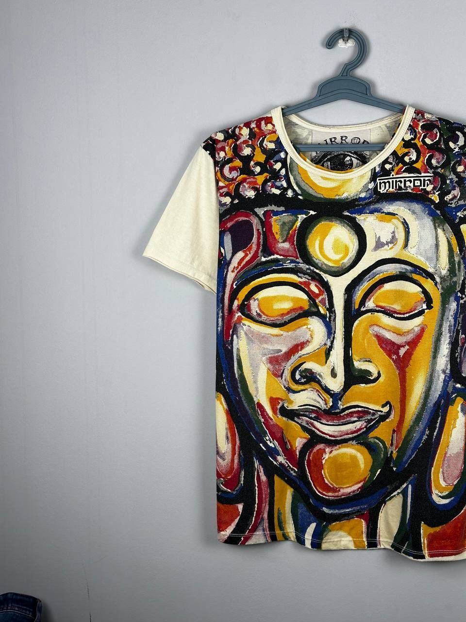 Vintage Vintage Avant Garde AOP Mirror Indian Print T Shirt Size US L / EU 52-54 / 3 - 2 Thumbnail