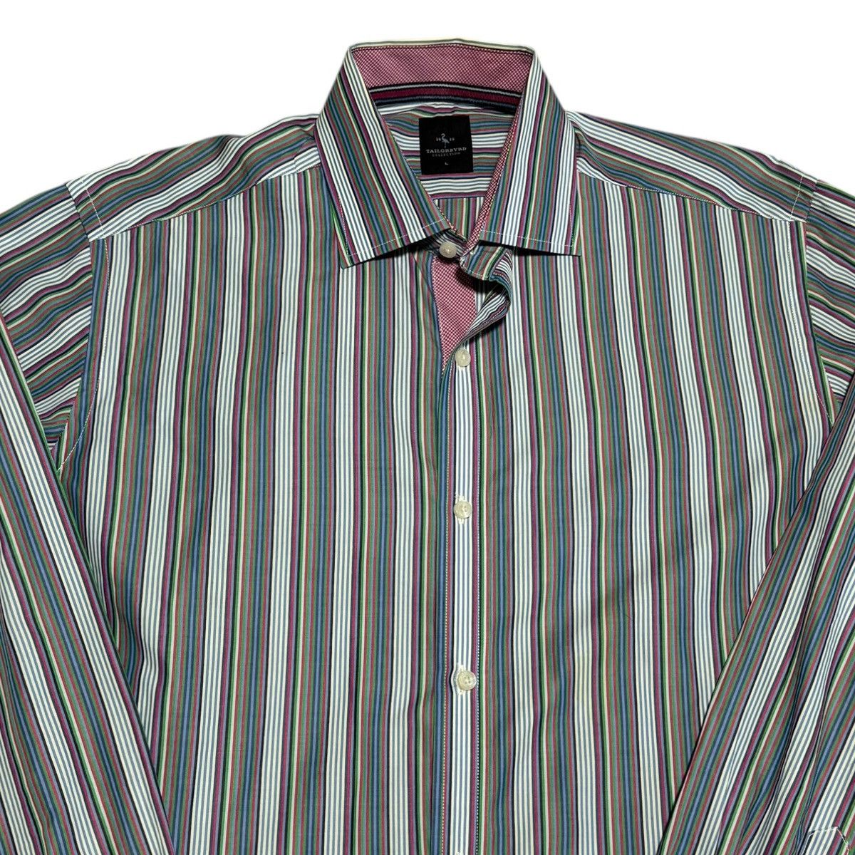 Tailorbyrd Tailorbyrd Multicolor Striped Button Down Shirt Men’s Large Size US L / EU 52-54 / 3 - 2 Thumbnail