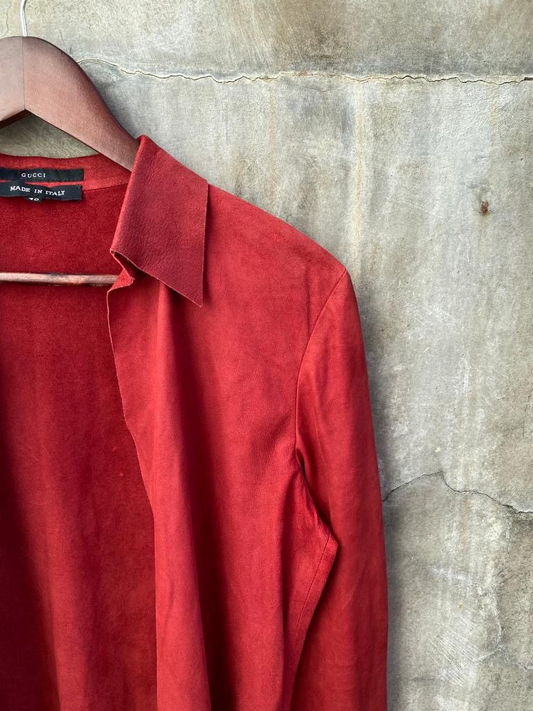 Gucci Tom Ford Era Vera Pelle Buttonless Shirt Size S / US 4 / IT 40 - 5 Thumbnail