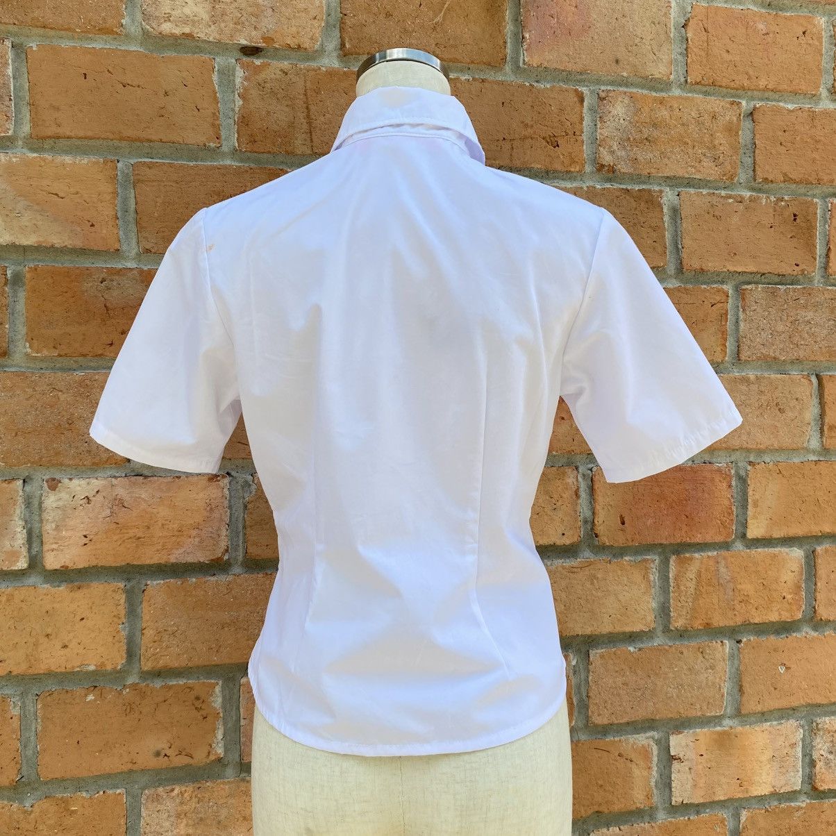 Japanese Brand BODY LINE Y2K Punk White Grace Shirt Size S / US 4 / IT 40 - 2 Thumbnail
