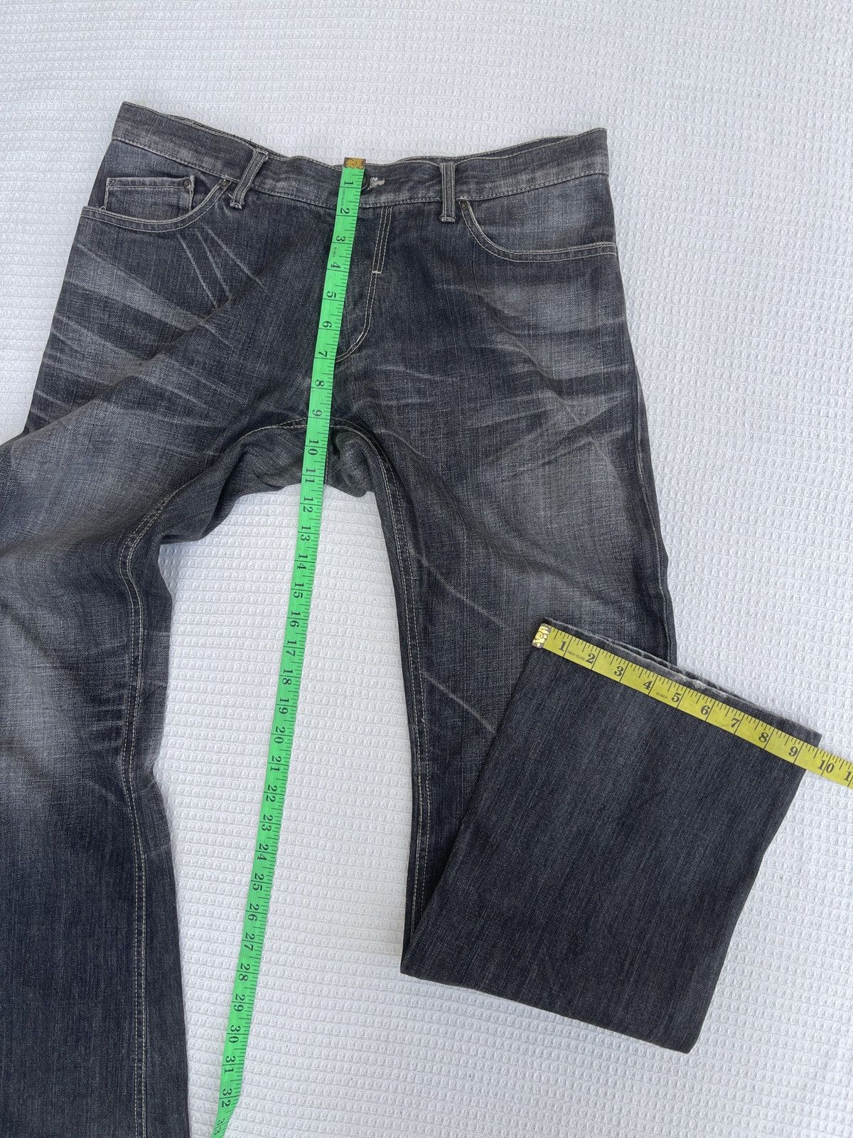 Tete Homme Last Drop🔥Flare Jeans TETE HOMME Issey Miyake Bootcut Denim Size US 35 - 15 Thumbnail