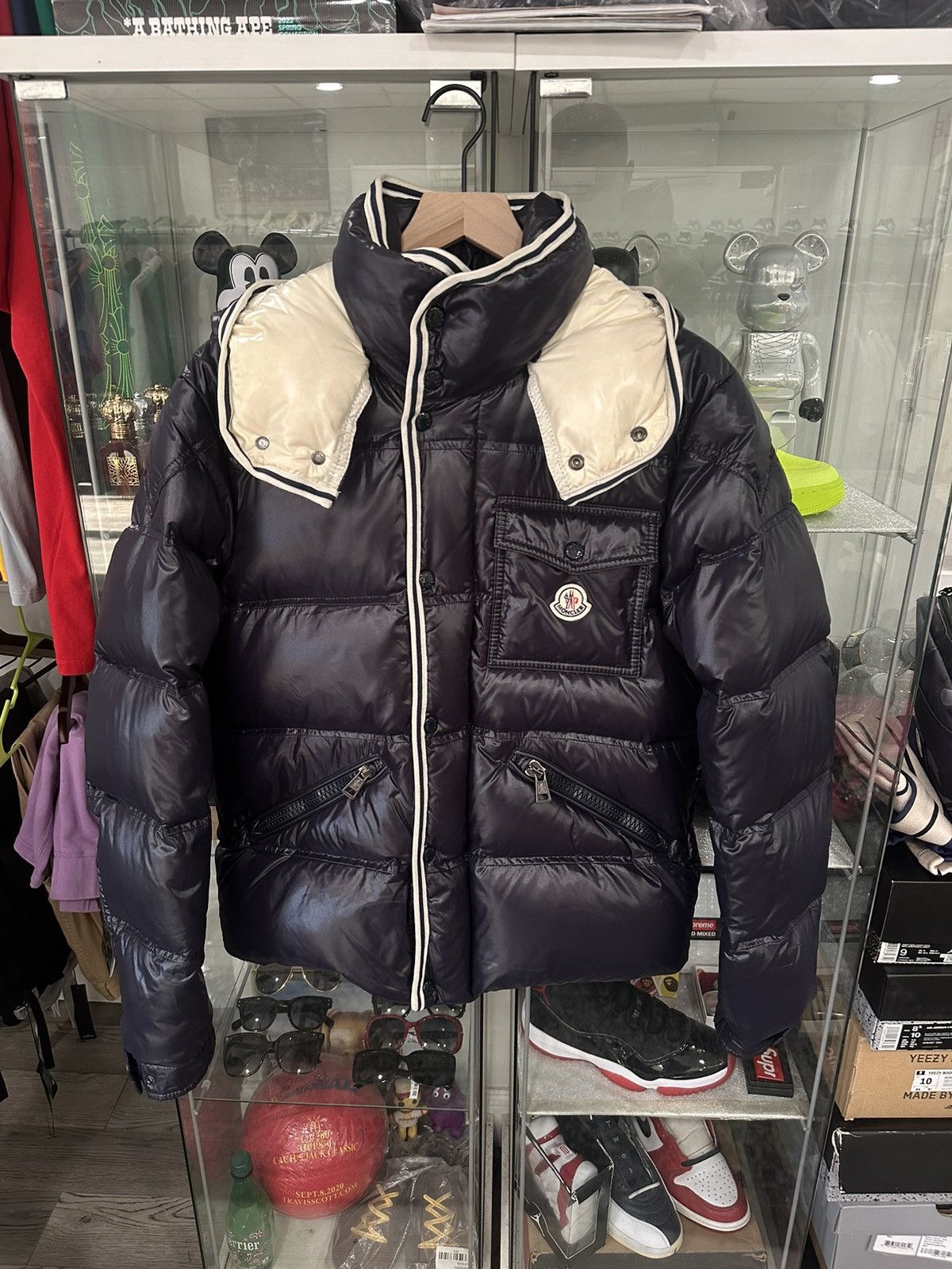 image of Moncler Navy Blue Branson Jacket, Men's (Size Medium)