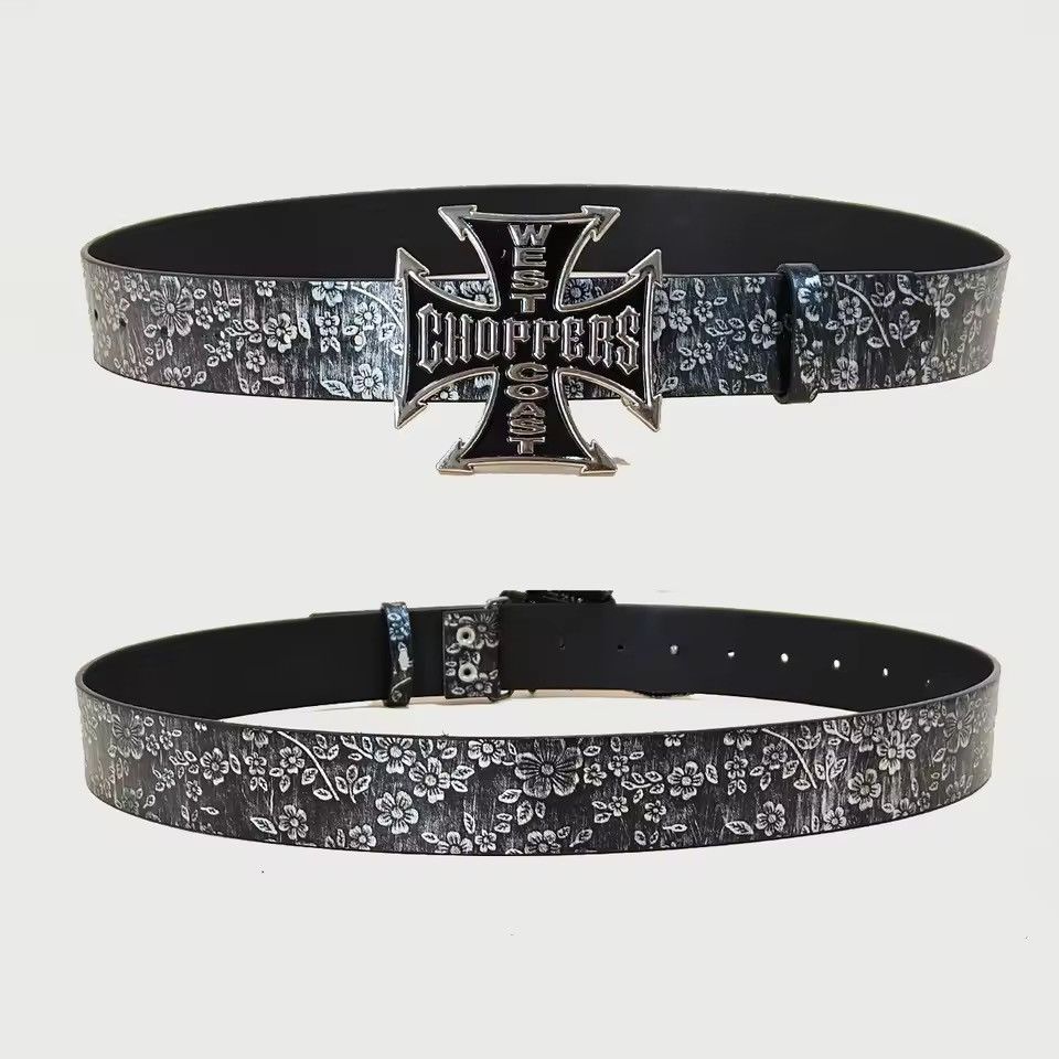 Japanese Brand Cros Buckle PU Leather Belt 110 cm Size 32 - 2 Thumbnail