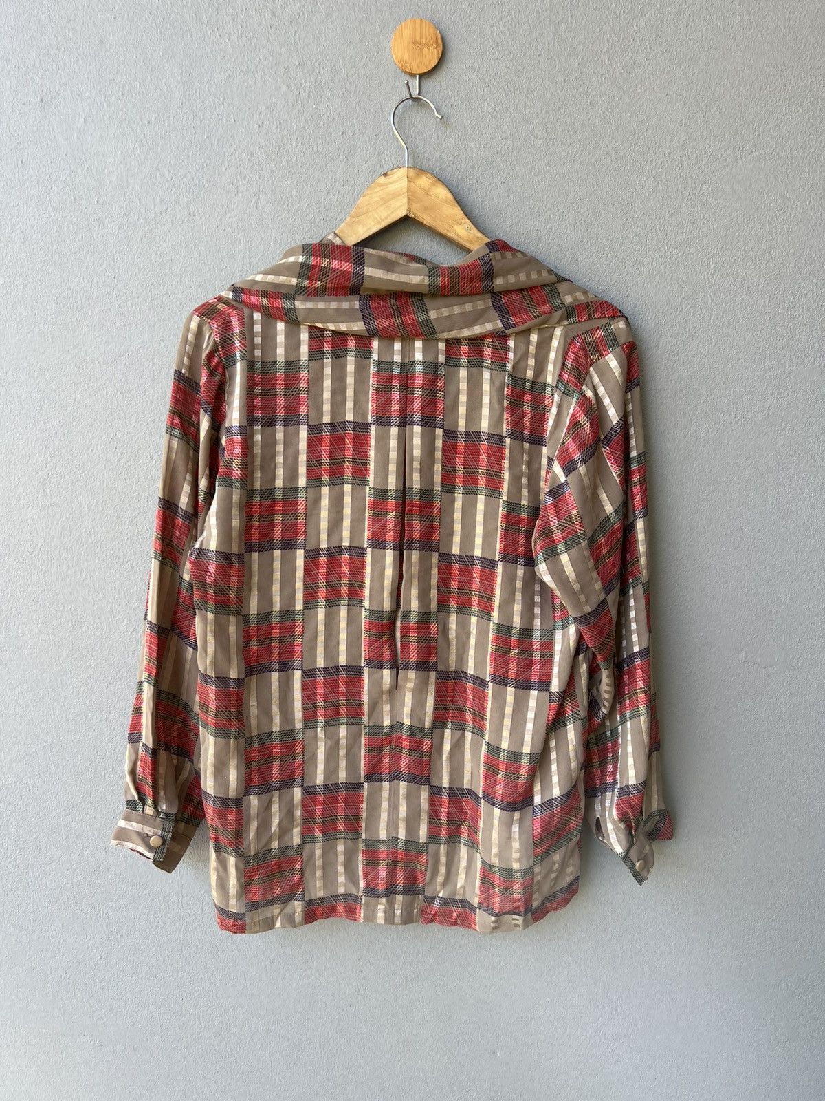 Vintage Silk Blouse Paris Size M / US 6-8 / IT 42-44 - 2 Thumbnail
