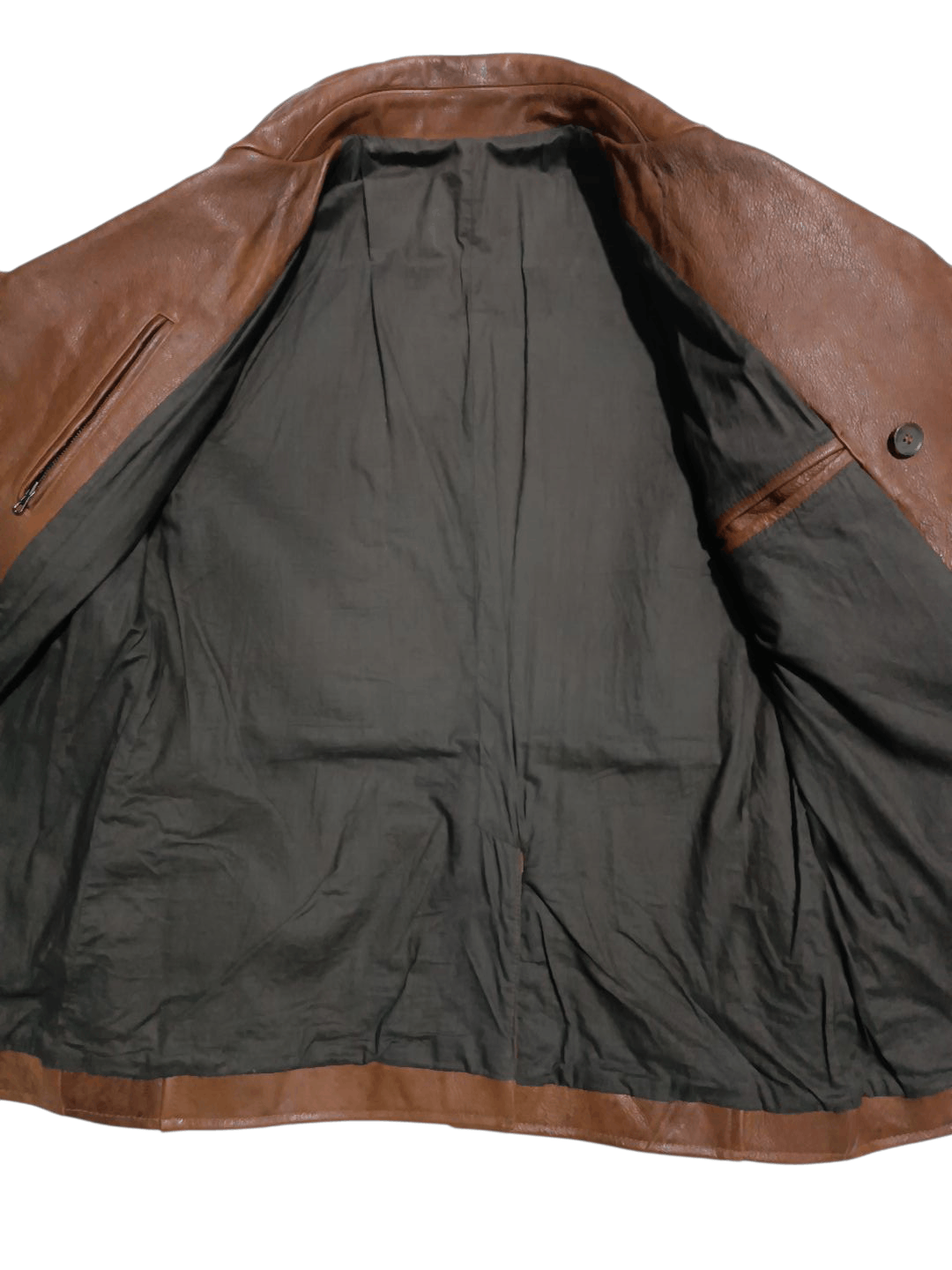 Japanese Brand Intermezzo Limited Edition Leather Double Breasted Jacket Size US L / EU 52-54 / 3 - 8 Thumbnail