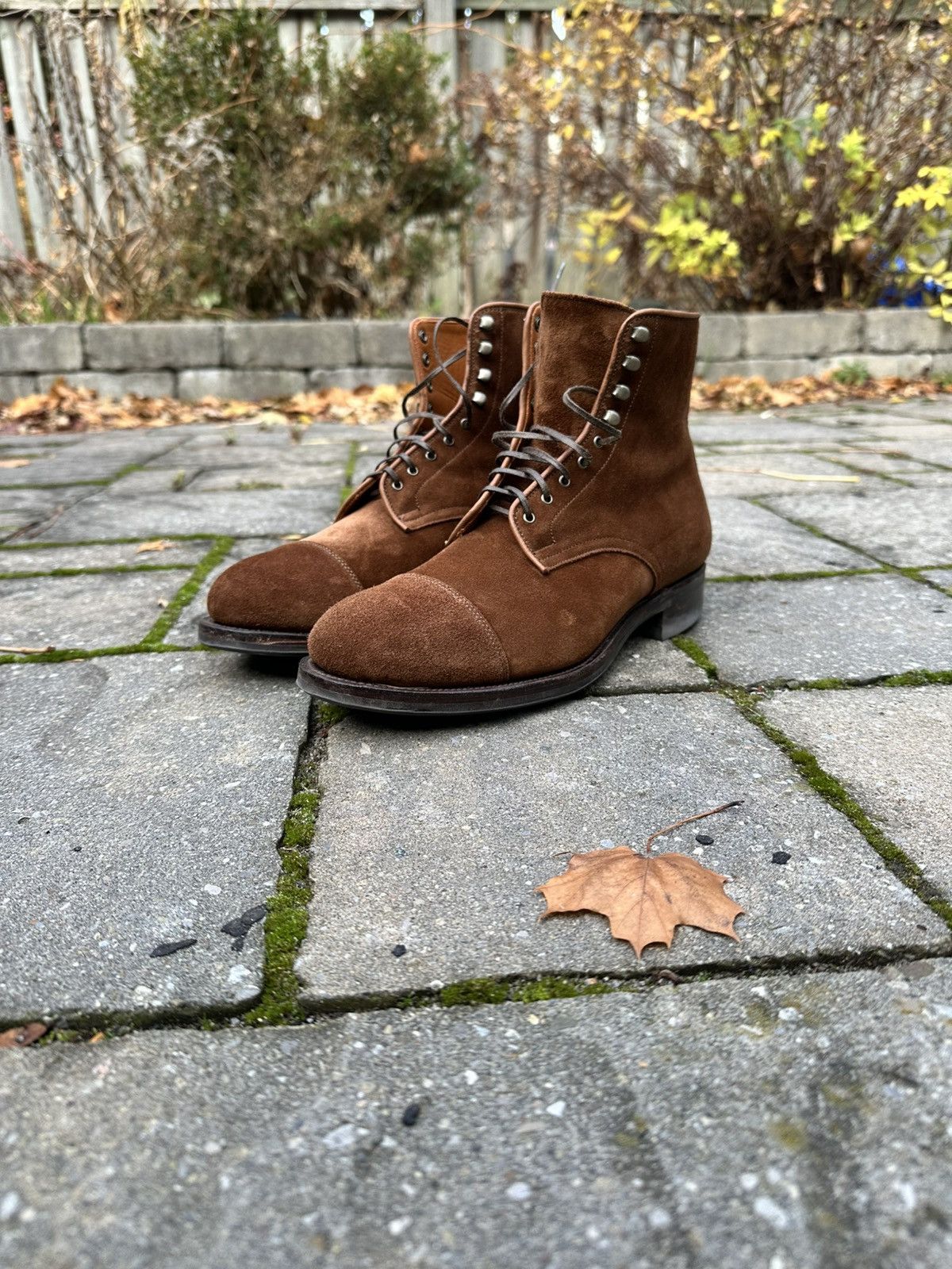 Viberg Viberg 2020 Chestnut Suede Halkett Size US 7 / EU 40 - 1 Thumbnail