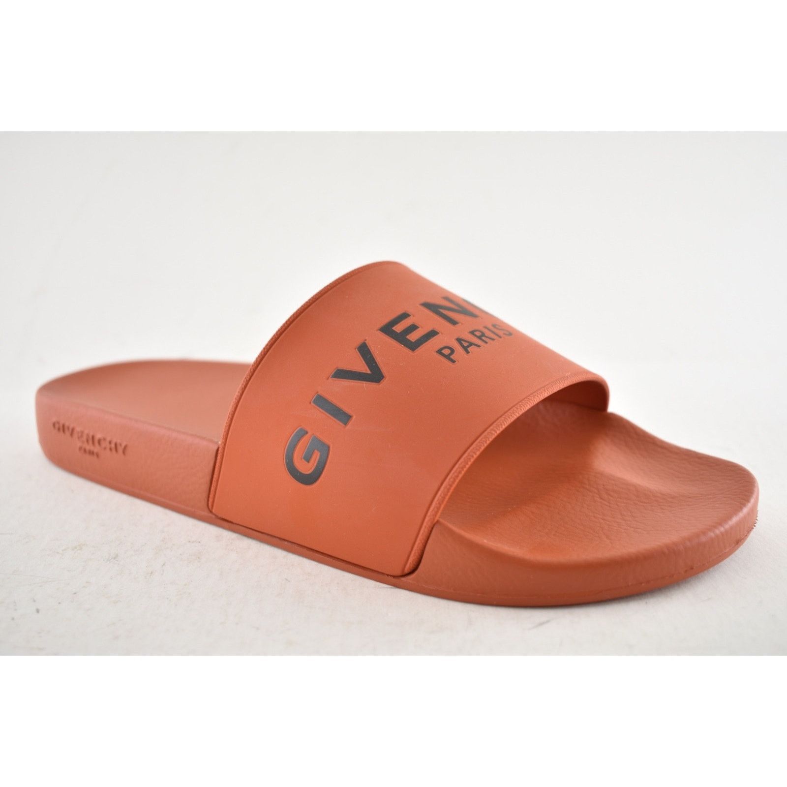 Givenchy Givenchy Orange Black Logo Rubber Pool Slide Sandal 44 11 Size US 11 / EU 44 - 4 Thumbnail