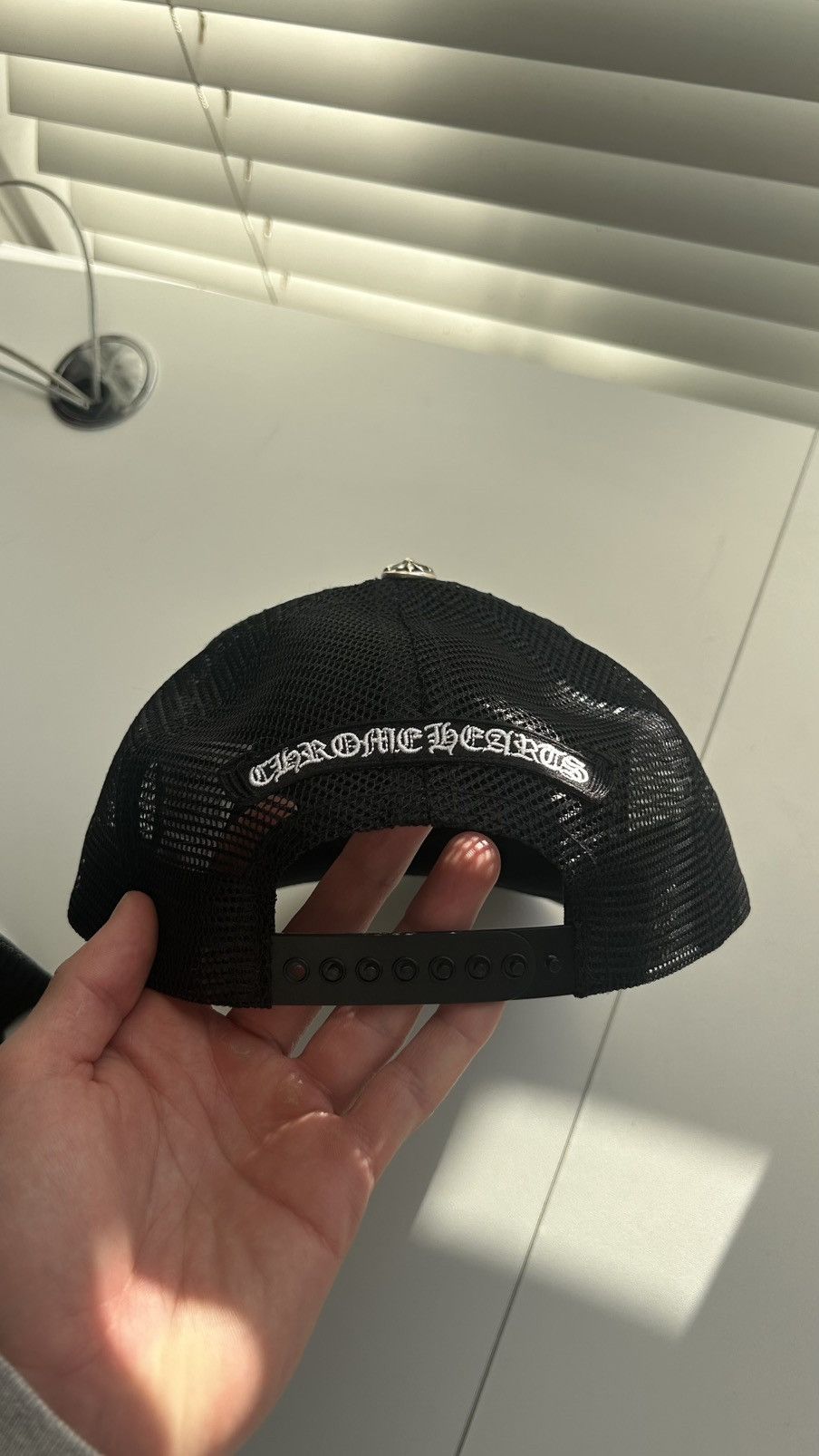 Chrome Hearts Chrome Hearts White Triple Cross Trucker Hat Size ONE SIZE - 6 Thumbnail