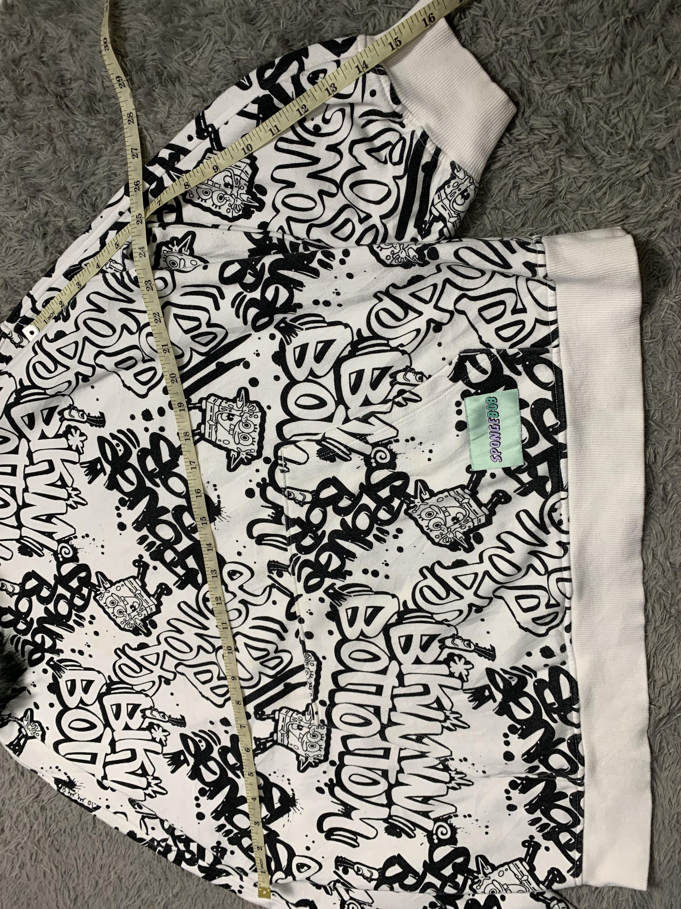 Japanese Brand H&M x Spongebob Oversized Full Print Fur Hoodie Size US M / EU 48-50 / 2 - 8 Thumbnail