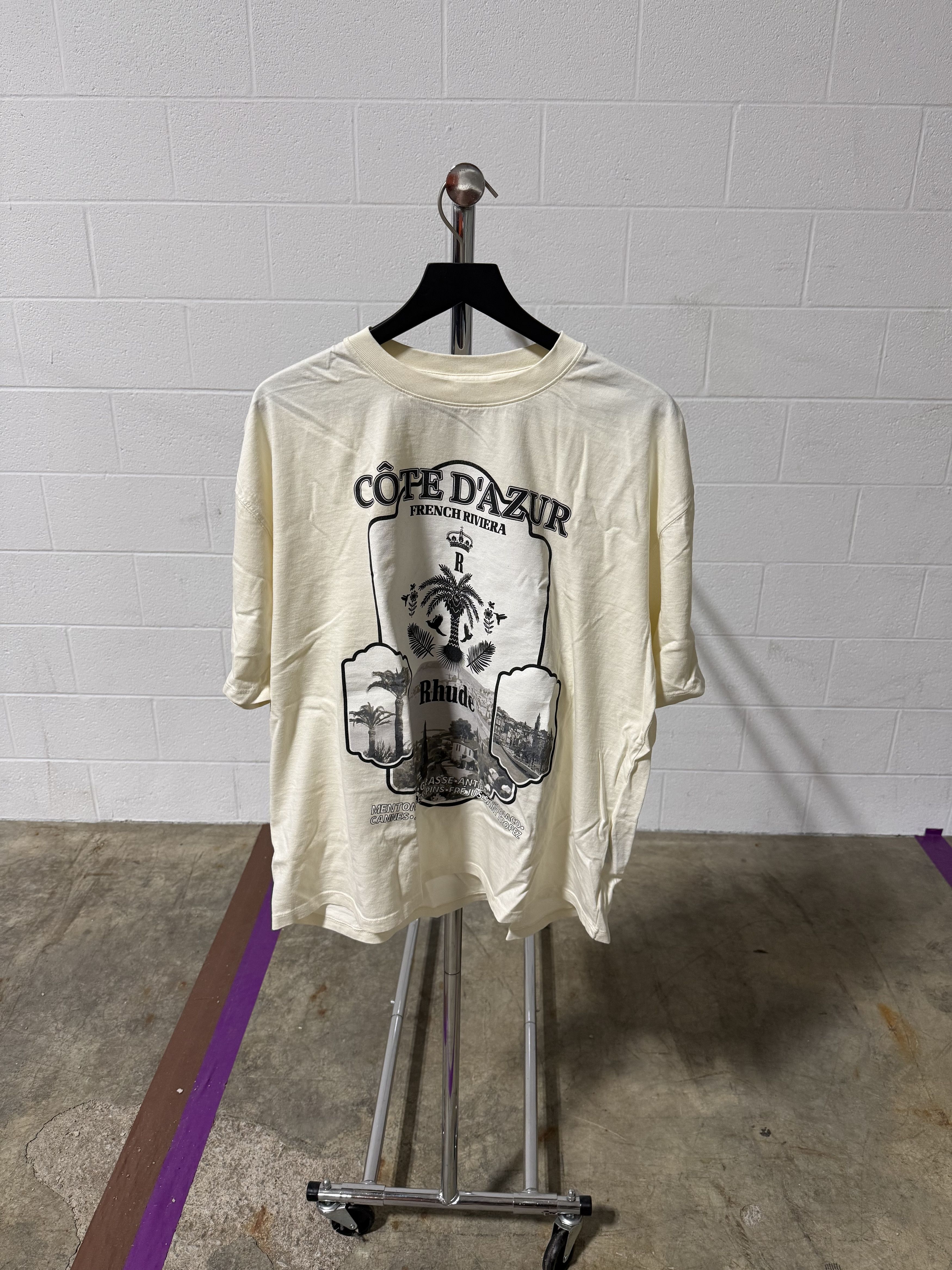 Rhude Rhude Azur Mirror Tee 'Vintage White' Size US XL / EU 56 / 4 - 1 Thumbnail