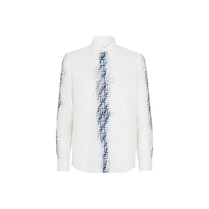 Fendi Fendi Gradient Print Long Sleeve Shirt for Men 0079 Size US M / EU 48-50 / 2 - 1 Thumbnail