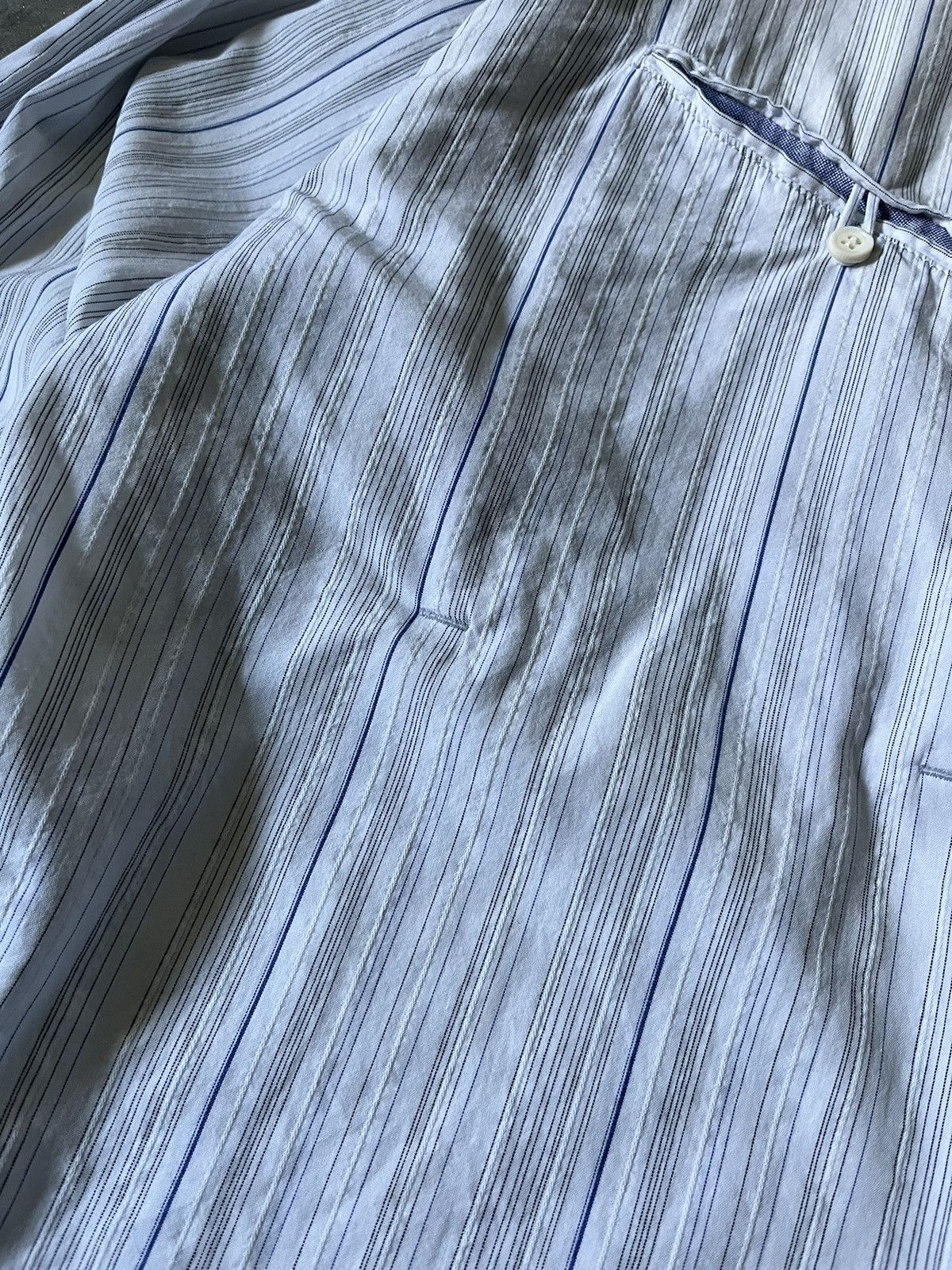 Final Home Final Home Issey Miyake button up outdoor shirt blue white Size US M / EU 48-50 / 2 - 4 Thumbnail