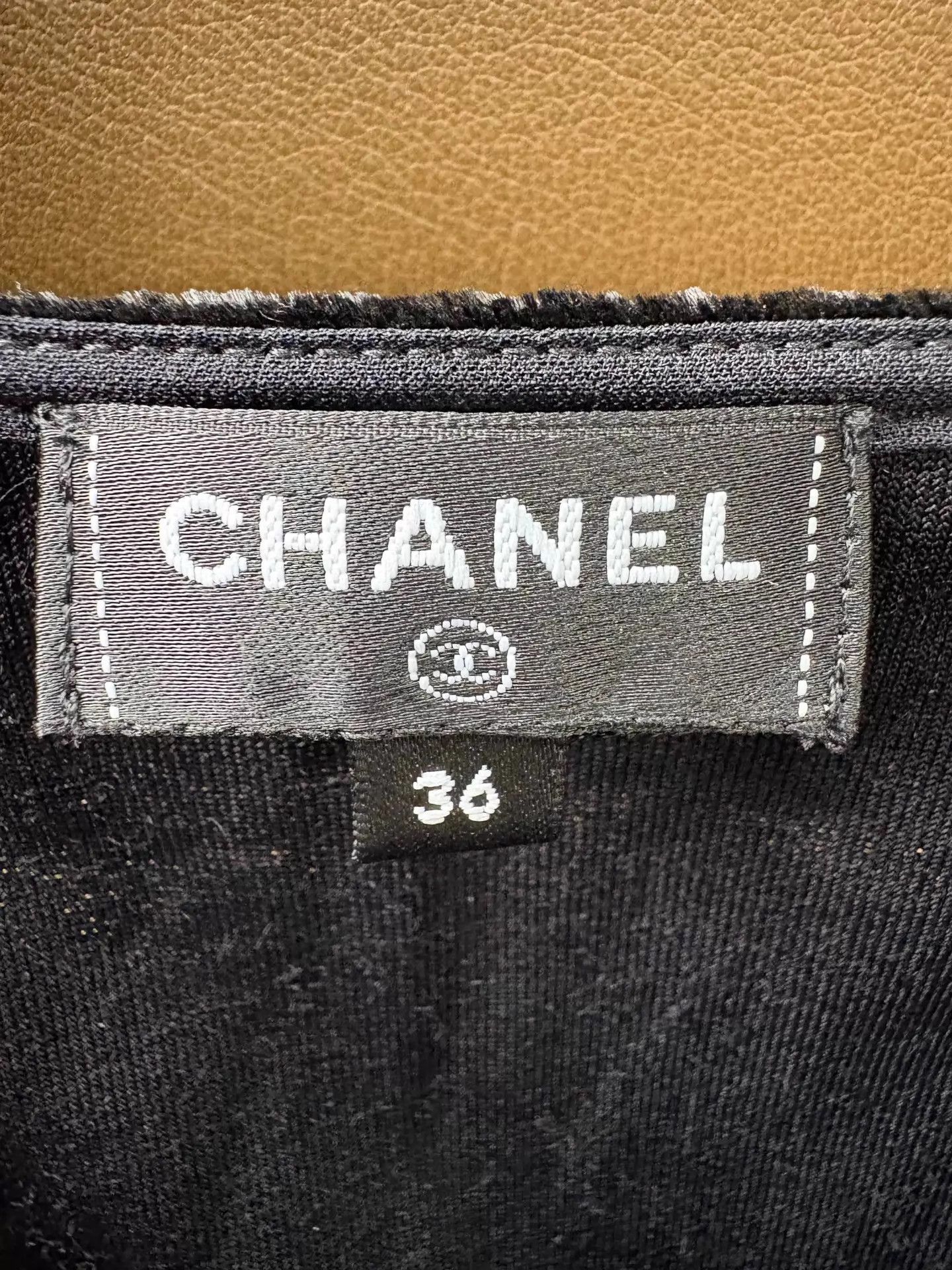 Chanel Chanel 25K Women's Black Velvet Bow 3/4Sleeve Top 36 Size XS / US 0-2 / IT 36-38 - 4 Thumbnail
