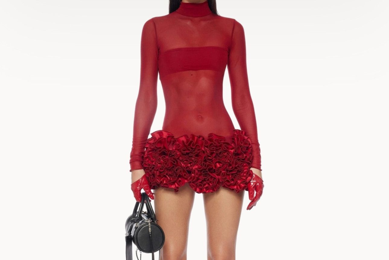Fanci Club Poppies Mini Dress Size XS / US 0-2 / IT 36-38 - 4 Thumbnail
