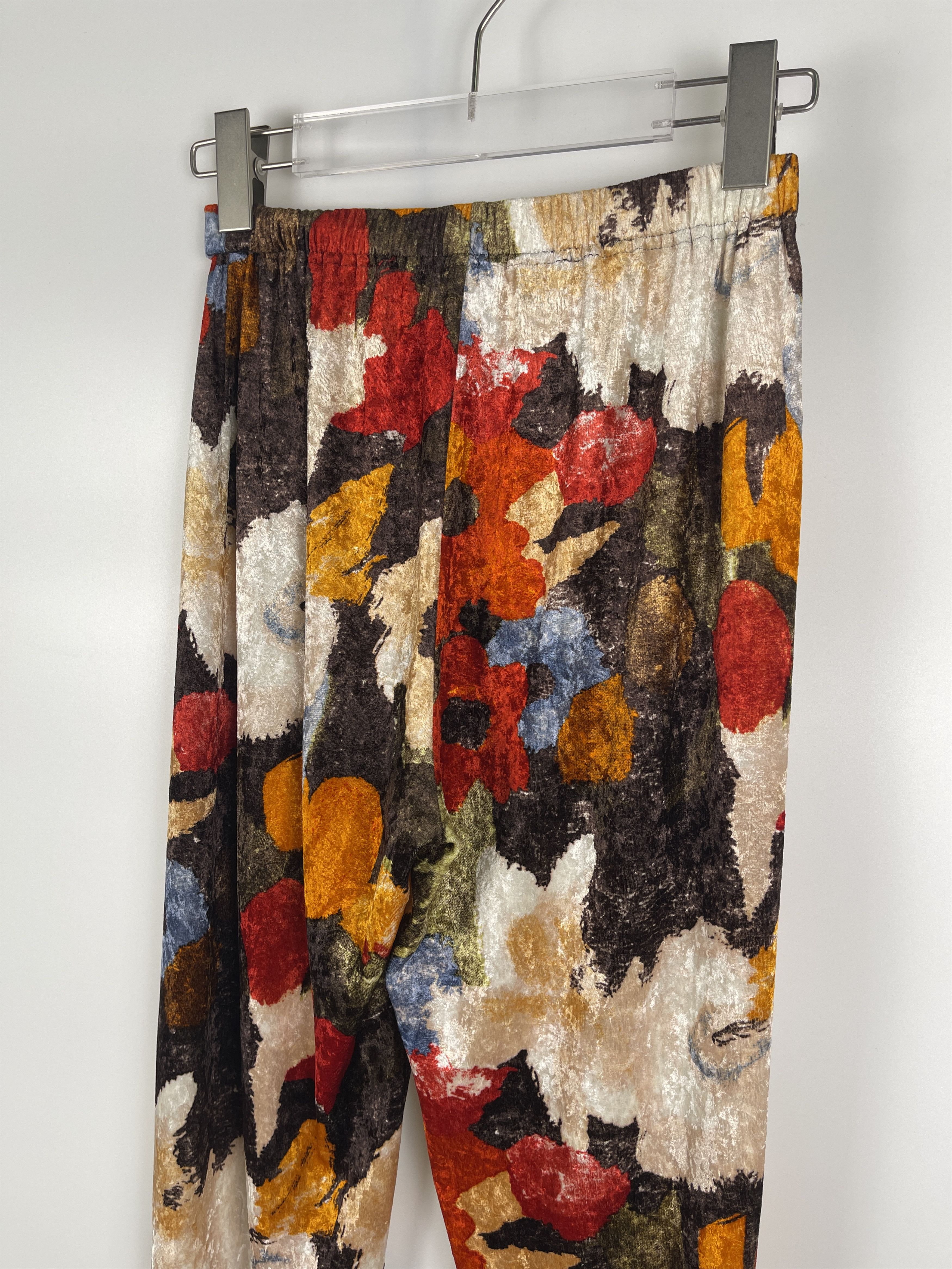 Issey Miyake Issey Miyake F/W1996 Velvet Floral Legging Pants Size US 32 / EU 48 - 5 Thumbnail