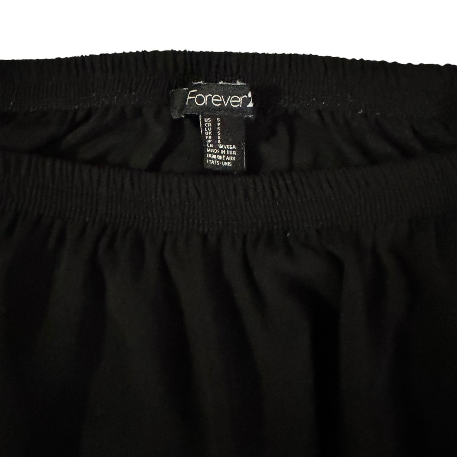 Forever 21 Forever 21 Women’s Asymmetrical Hem Black Sheer Skirt Small Size 26" / US 2 / IT 38 - 2 Thumbnail
