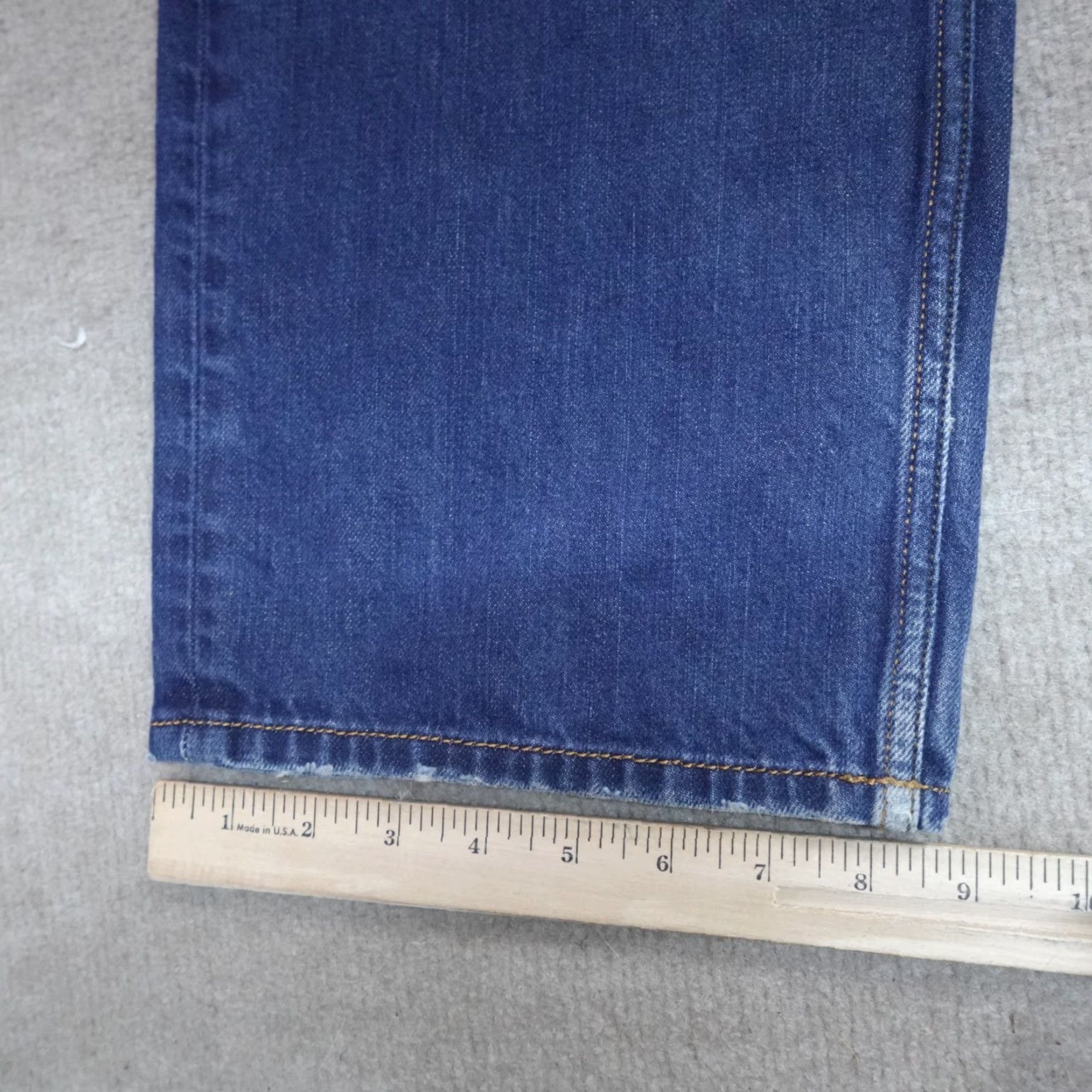 Diesel Diesel Larkee Jeans 33 Mens Cotton Denim Straight Blue Button Fly Belt Loops Inseam 32 Regular Size US 33 - 4 Thumbnail
