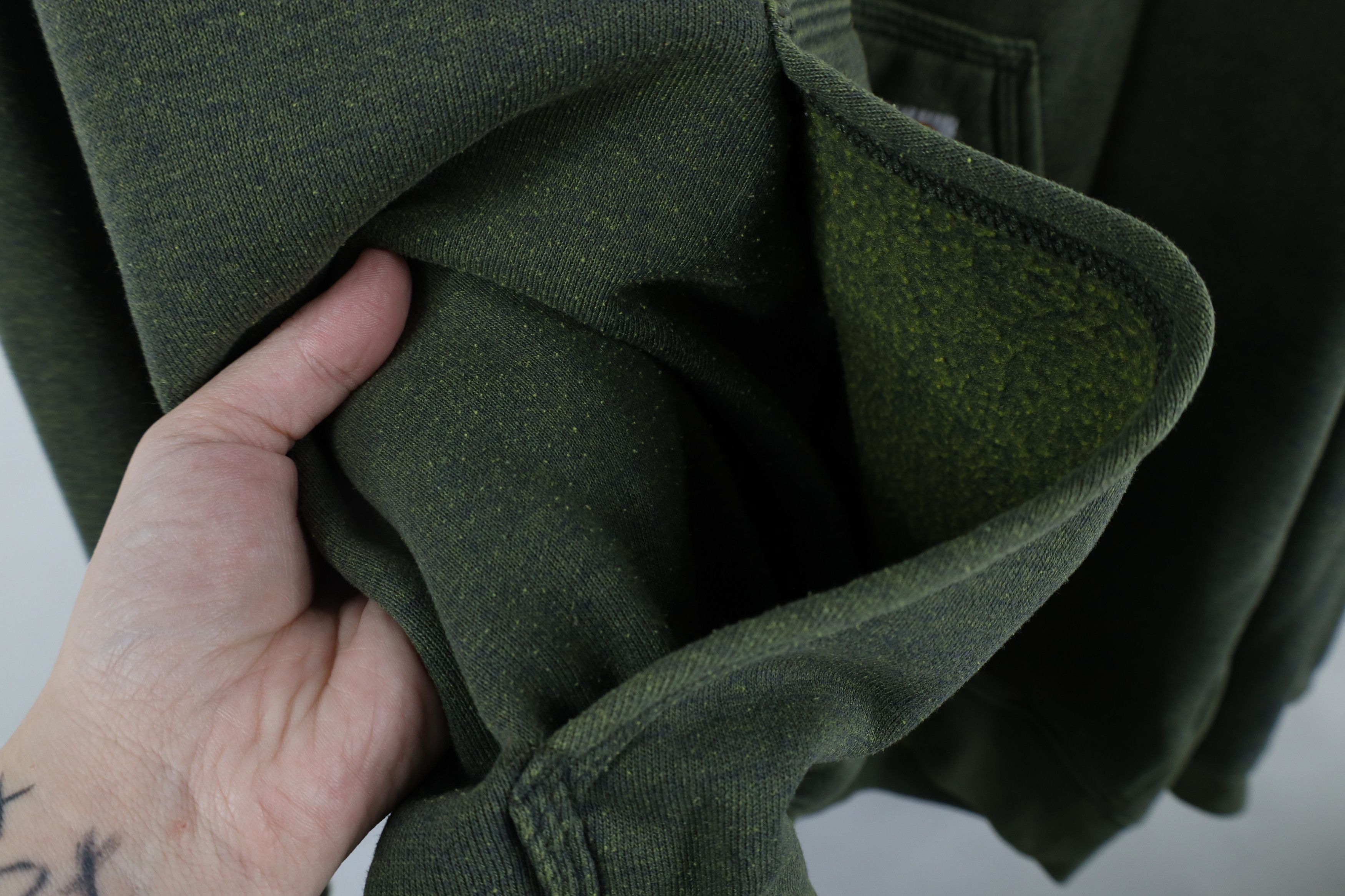 Carhartt × Vintage Vintage Carhartt Box Logo Hoodie Sweatshirt Heather Green Size US XXL / EU 58 / 5 - 6 Thumbnail