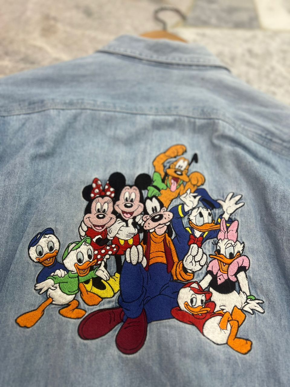 Disney × Vintage Vintage Disney Embroidered Character Denim Shirt Size US S / EU 44-46 / 1 - 6 Thumbnail