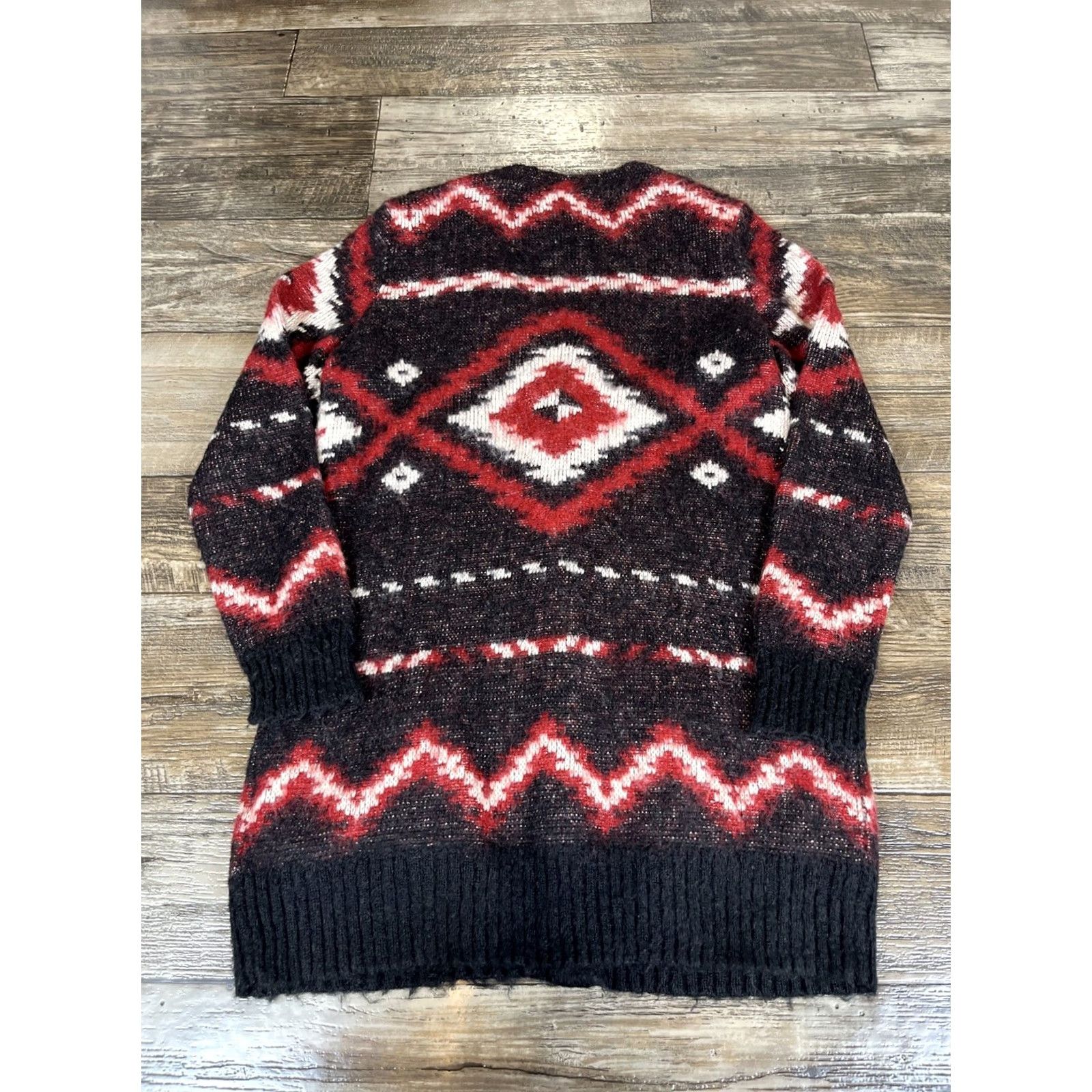 Ralph Lauren Ralph Lauren Denim & Supply Cardigan Sweater Womens S Southwestern Aztec Wool Oversized Long Sleeve V-Neck Multicolor Pattern Southwestern 90s Womens Size S / US 4 / IT 40 - 5 Thumbnail