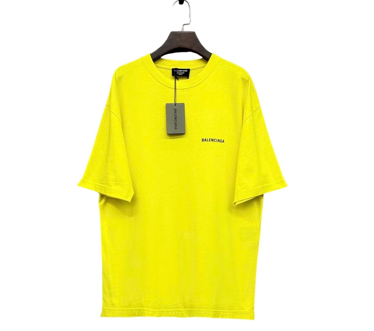 Balenciaga Balenciaga Yellow Front Back Logo T-Shirt Size S Size US S / EU 44-46 / 1 - 1 Thumbnail