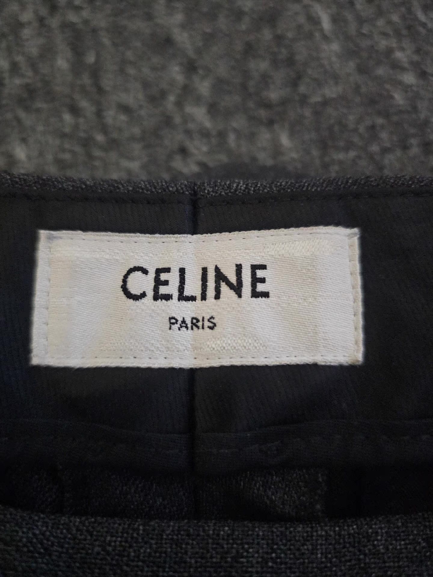 Celine Celine dark grey wool trousers. Q4 Size 50R - 4 Thumbnail