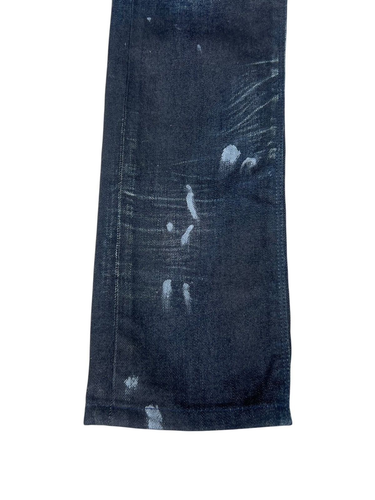 Black Barrett Vintage Neil Barret Black Barret Coated Waxed Slim Jeans Size US 31 - 8 Thumbnail