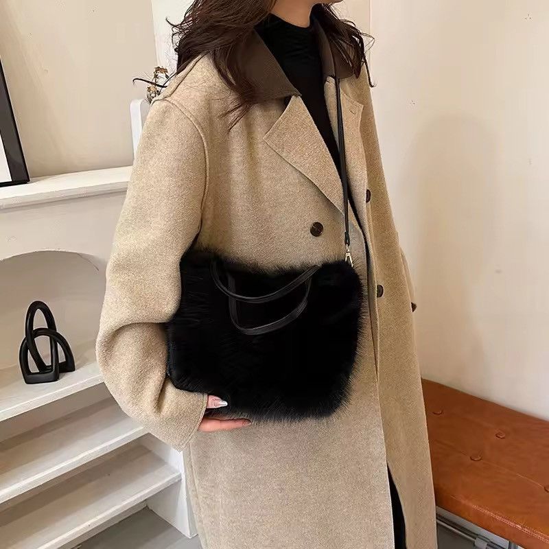 Other Streetwear Faux Fur Designer Cartoon Fluffy Crossbody Bag Size ONE SIZE - 3 Thumbnail