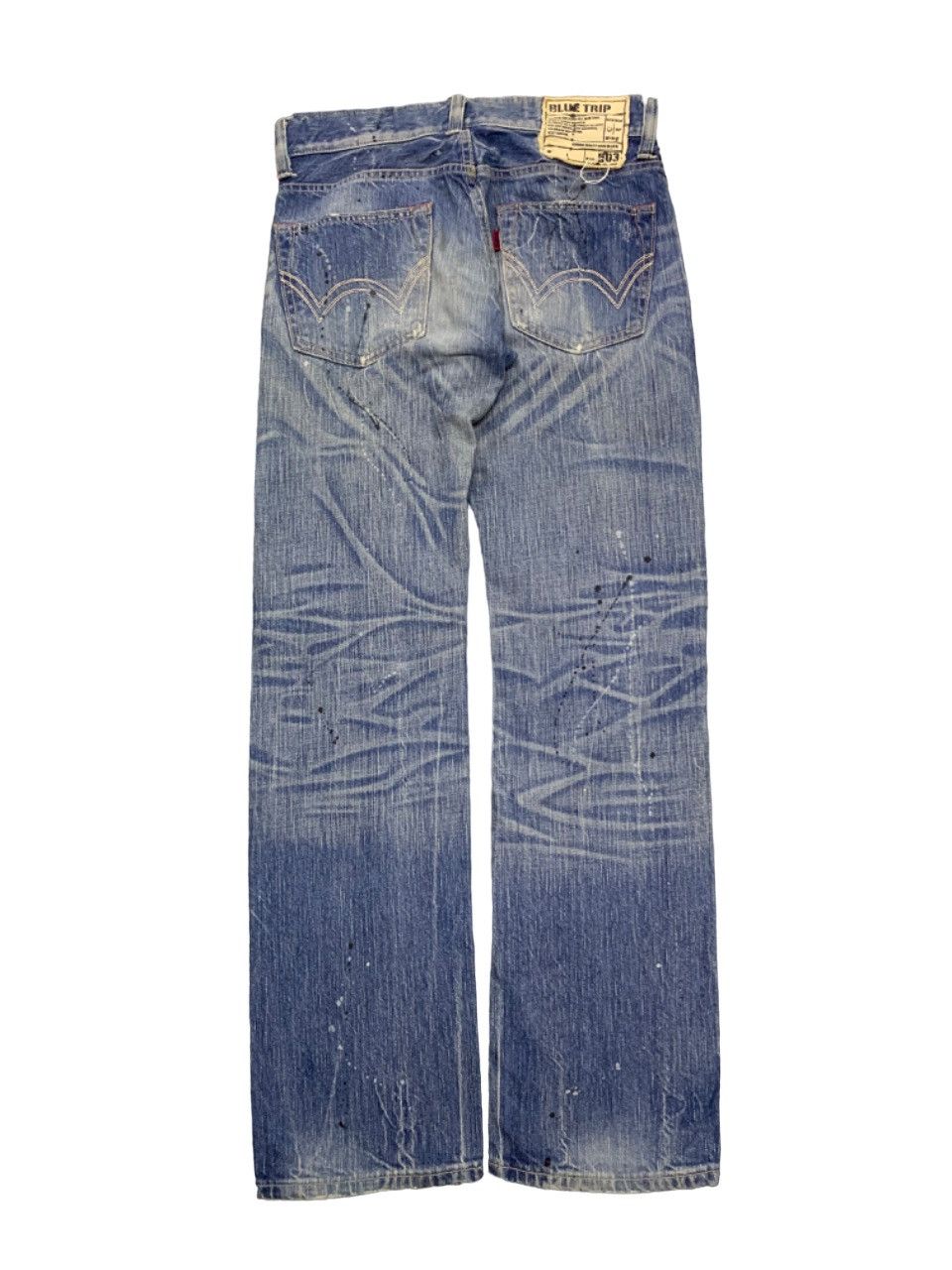 Edwin 90s EDWIN 503 BLUE TRIP DISTRESSED PANT Size US 31 - 2 Thumbnail