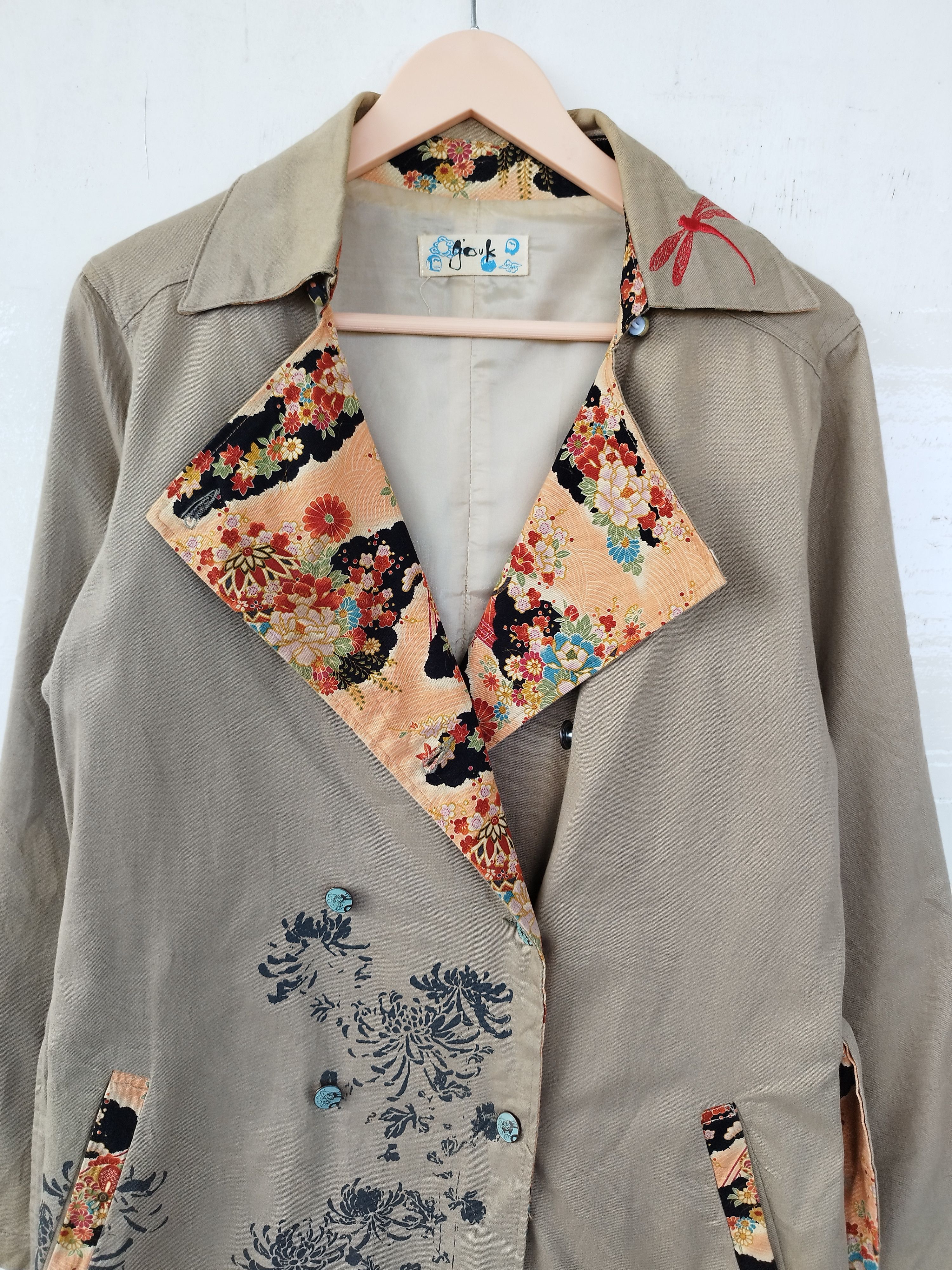 Japanese Brand Japanese Brands Gouk long Jacket Sakura Size US S / EU 44-46 / 1 - 2 Thumbnail