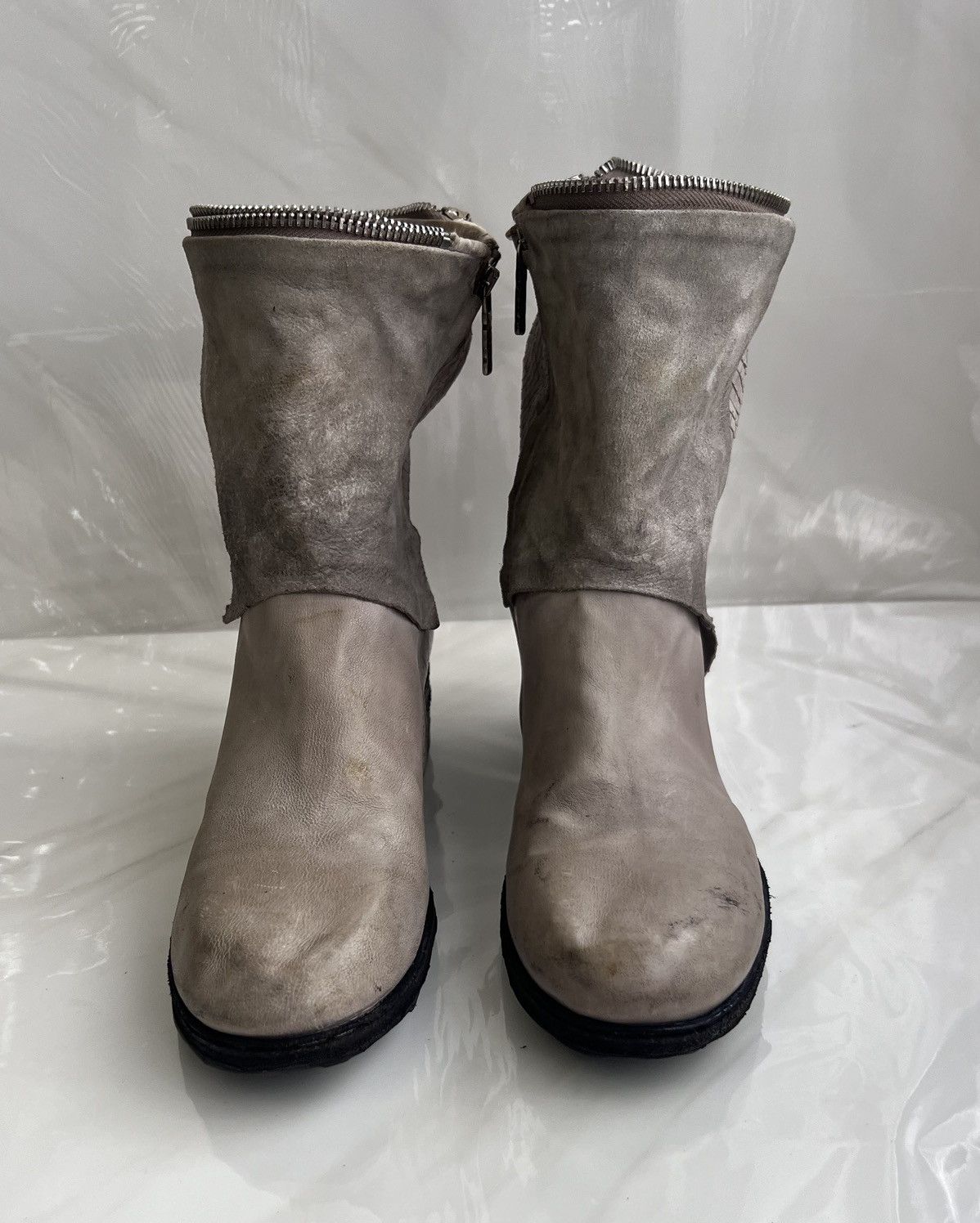 A.S.98 As 98 Airstep Zipper Boho Biker Gray distressed boot Size US 8 / IT 38 - 2 Thumbnail