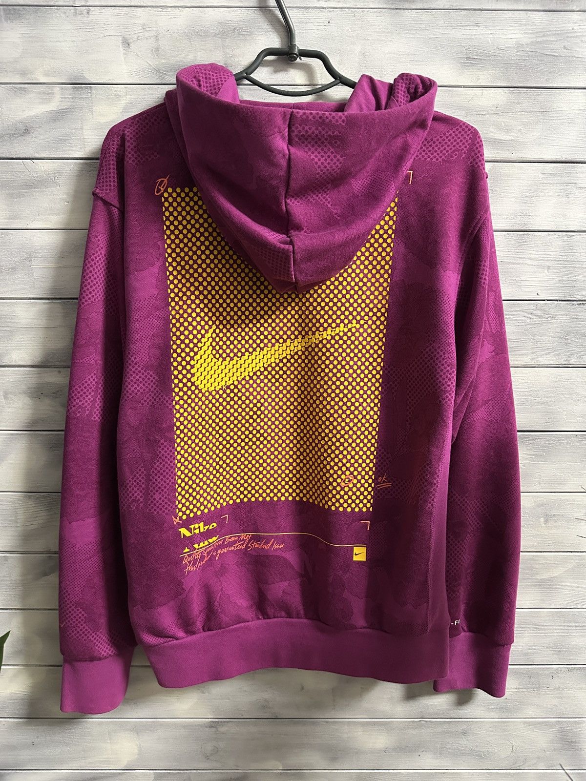 Nike Rare Hoodie Nike Halftone Grid Flowers Big Logo Swoosh Size US S / EU 44-46 / 1 - 10 Thumbnail