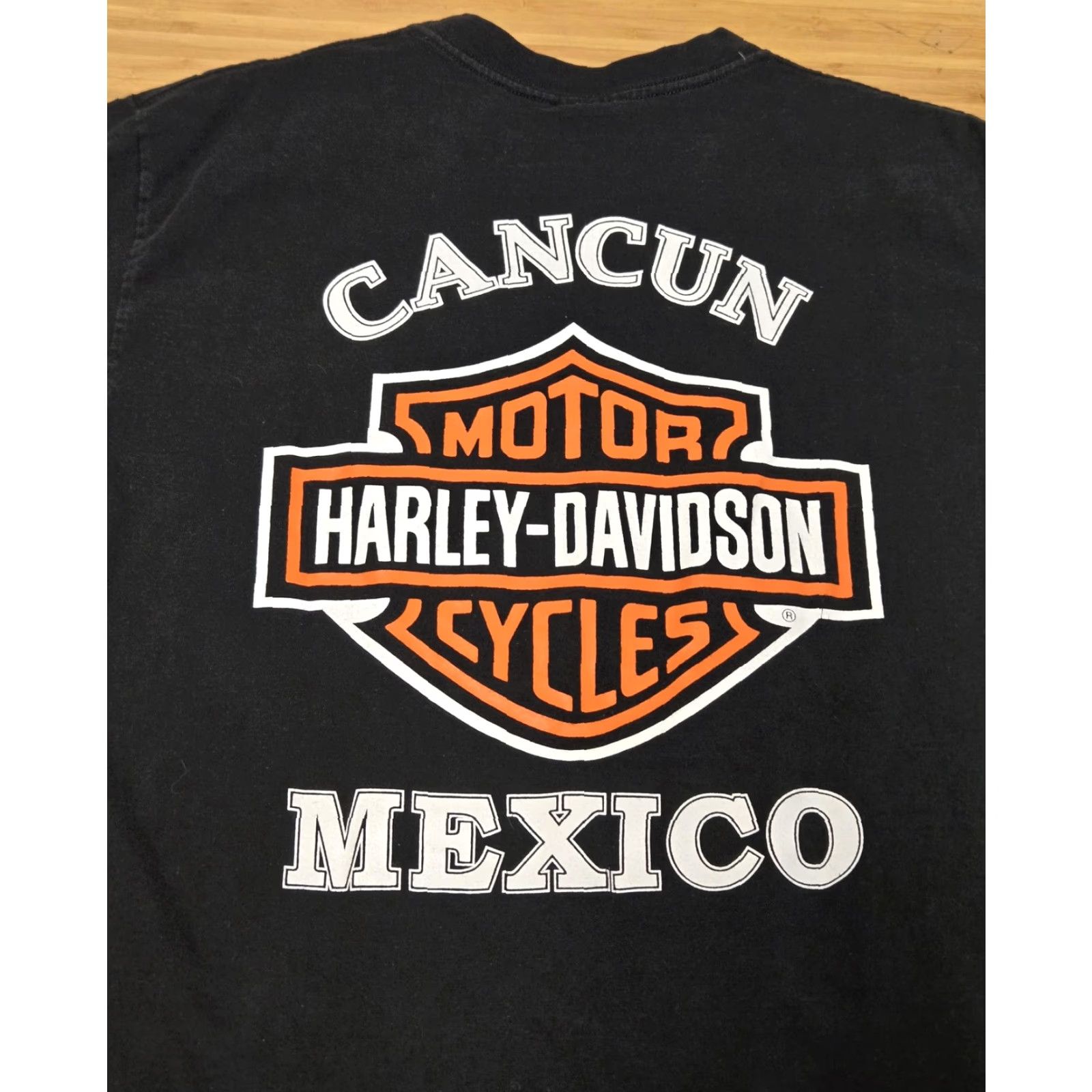 Harley Davidson VINTAGE Harley-Davidson Shirt Mens L Cancun Mexico Bar Shield Biker Motorcycle Tee Size US L / EU 52-54 / 3 - 5 Thumbnail