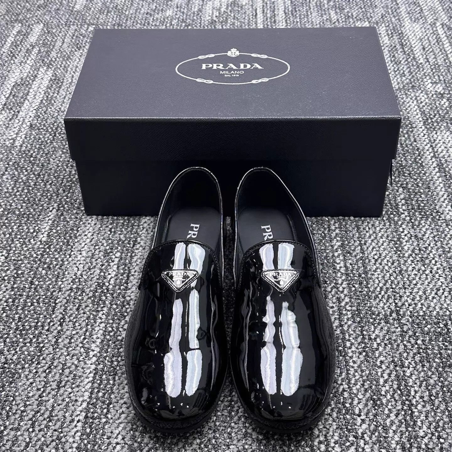 Prada Prada Triangle Logo Slip-On Loafer Size 43 Size US 9 / EU 42 - 2 Thumbnail